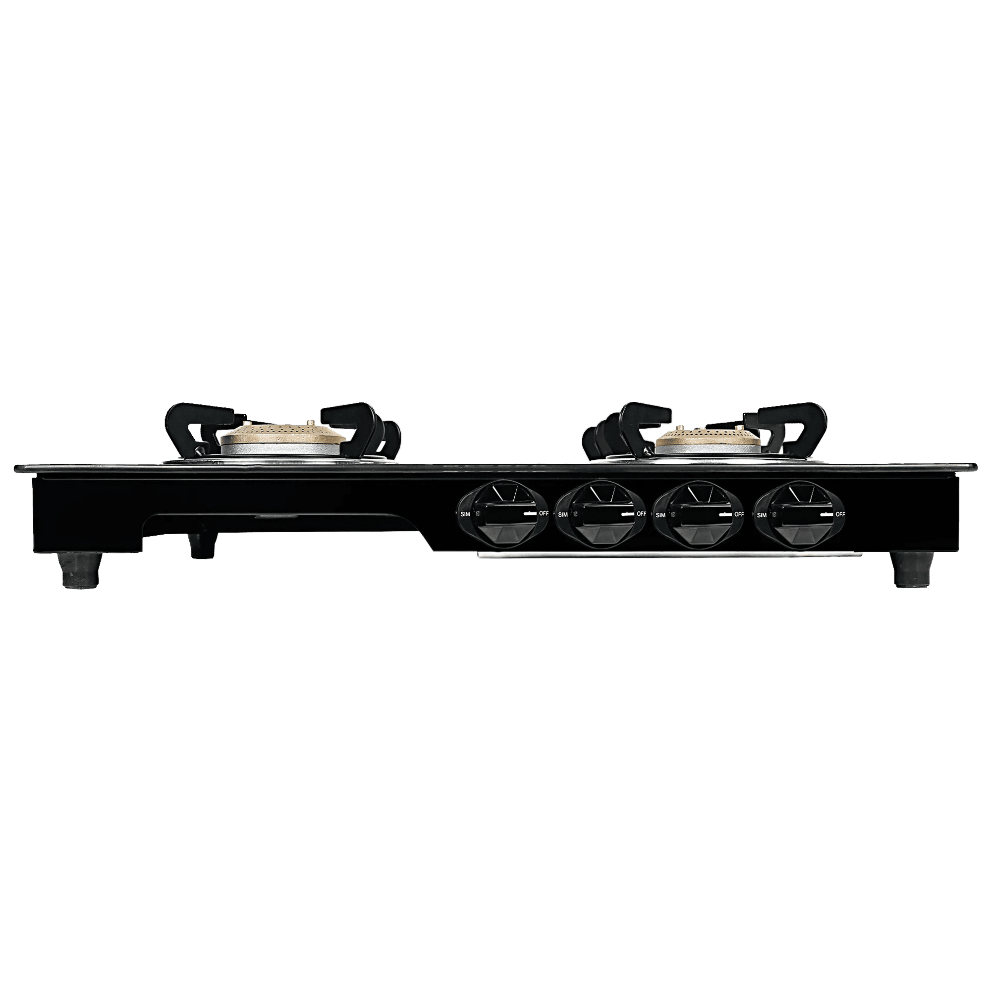 Faber MAGIC 4BB BK Tempered Glass Top 4 Burner Manual Gas Stove (Corrosion Resistance, Black)_6