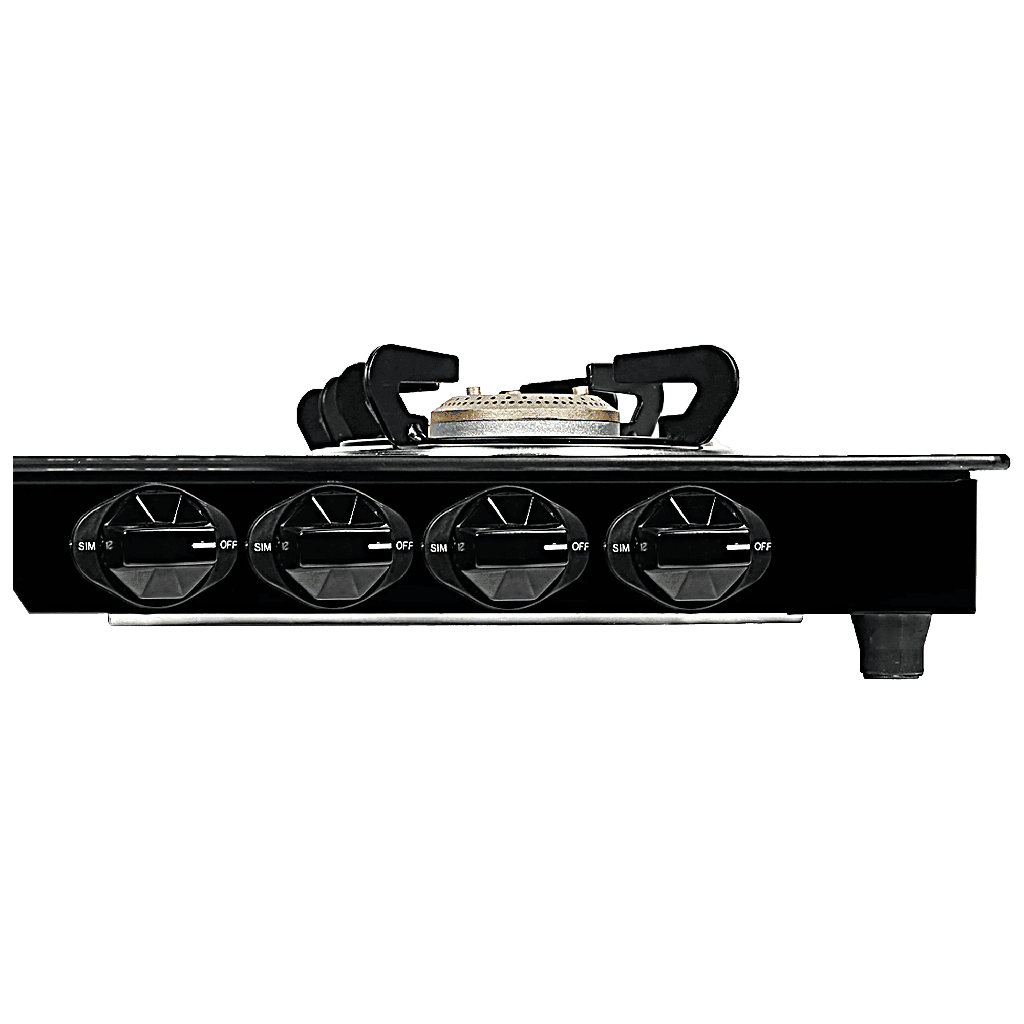 Faber MAGIC 4BB BK Tempered Glass Top 4 Burner Manual Gas Stove (Corrosion Resistance, Black)_5