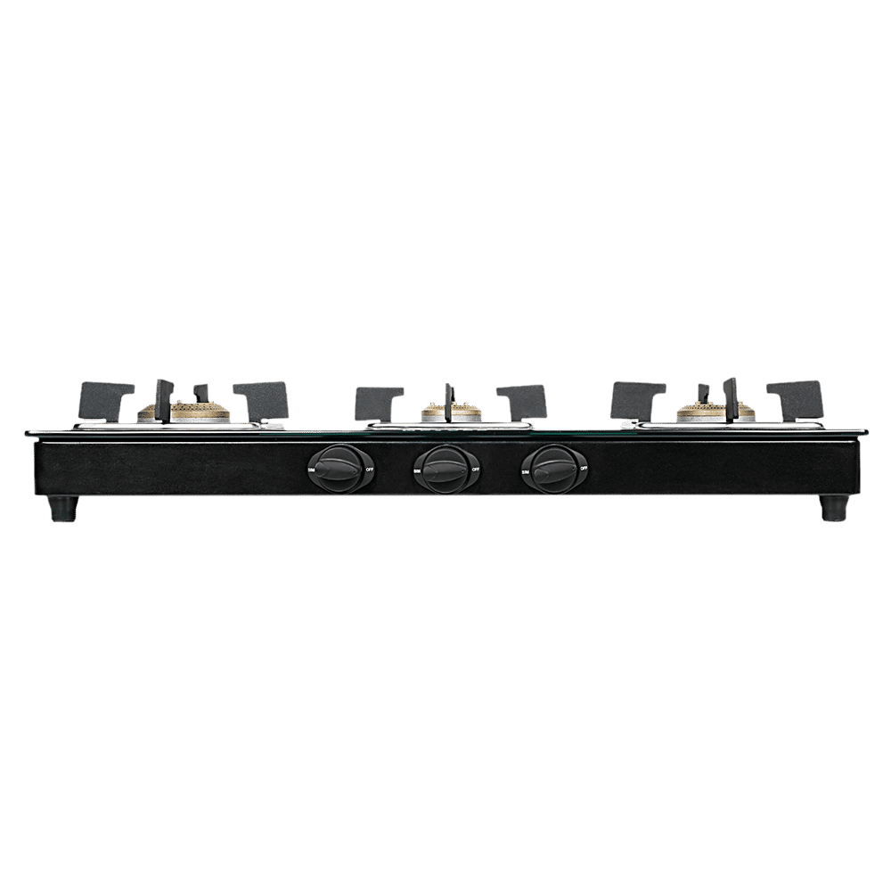 Faber PEARL 3BB BK Tempered Glass Top 3 Burner Manual Gas Stove (Corrosion Resistance, Black) Faber PEARL 3BB BK Tempered Glass Top 3 Burner Manual Gas Stove (Corrosion Resistance, Black)_12
