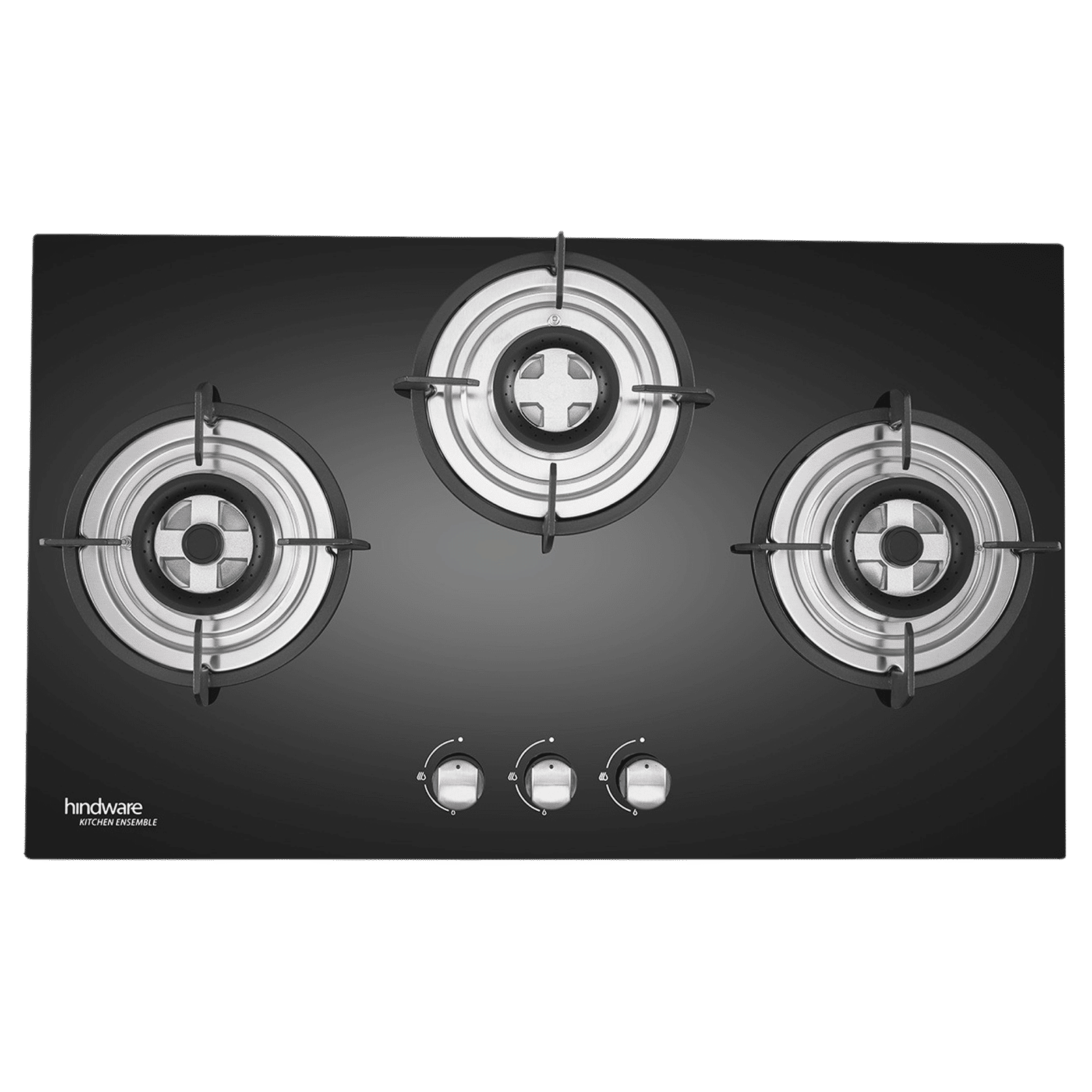 Hindware Ella Plus Toughened Glass Top 3 Burner Automatic Electric Hob (Triple Ring Burner, Black) Hindware Ella Plus Toughened Glass Top 3 Burner Automatic Electric Hob (Triple Ring Burner, Black)_4