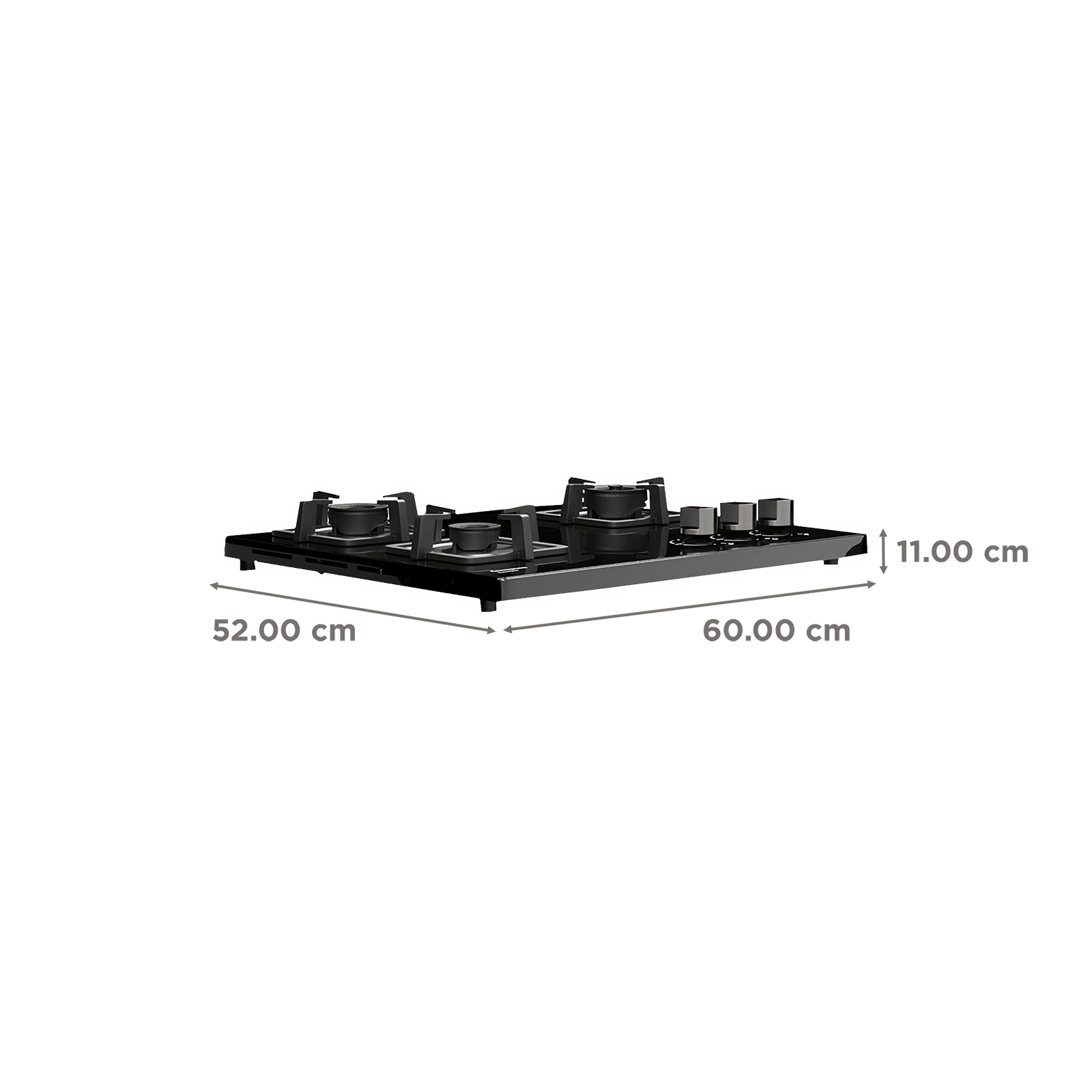 Crompton SuperSlim Toughened Glass Top 3 Burner Automatic Hob (Triple Ring Burner, Midnight Black) Crompton SuperSlim Toughened Glass Top 3 Burner Automatic Hob (Triple Ring Burner, Midnight Black)_2