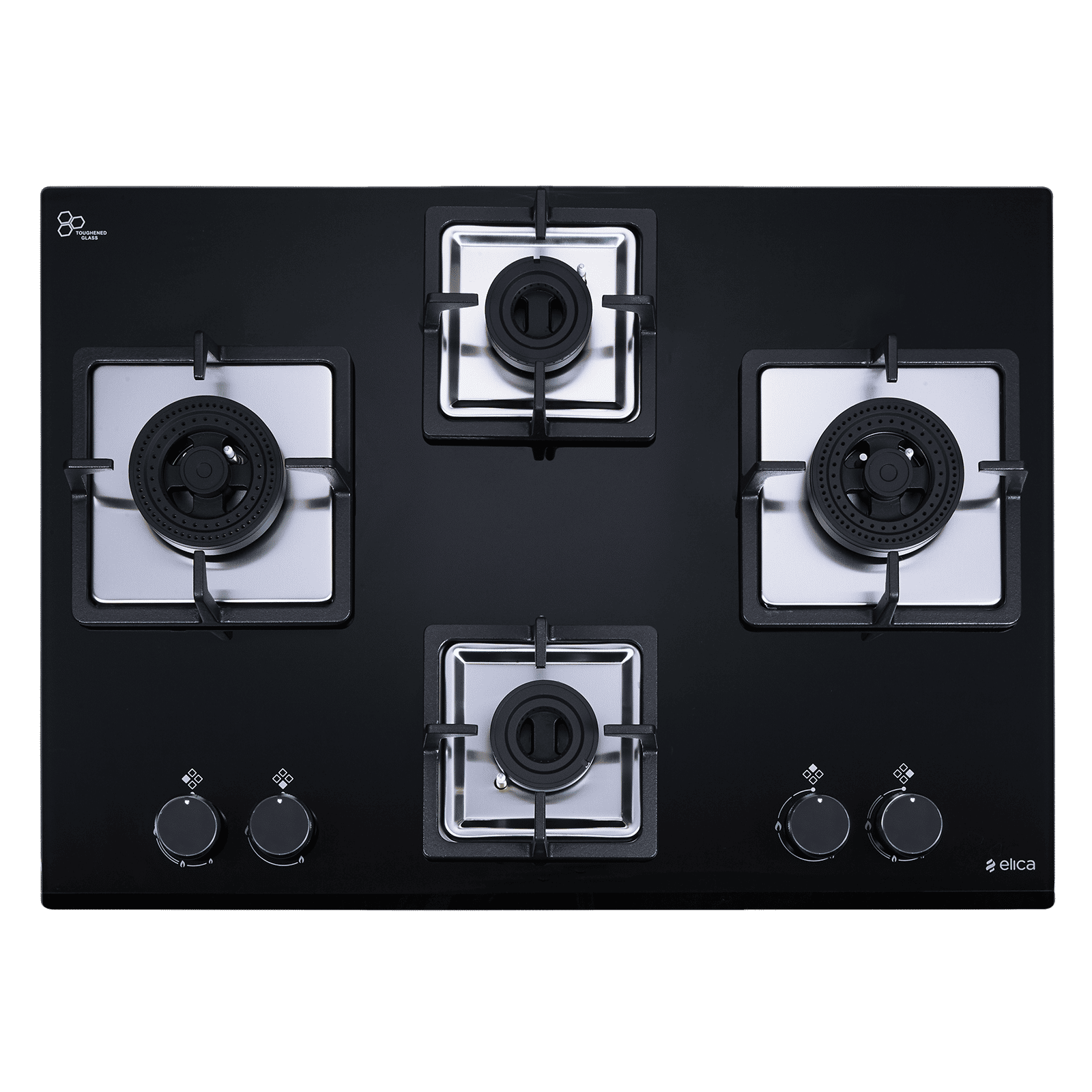 elica FLEXI AB 470 DX DFS 4 Burner Automatic Hob (Battery Operated, Black) elica FLEXI AB 470 DX DFS 4 Burner Automatic Hob (Battery Operated, Black)_1