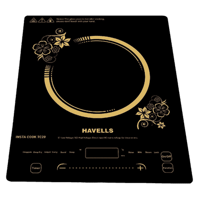 HAVELLS Insta Cook TC20 2000W Single Induction Cooktop with 9 Preset Menus
