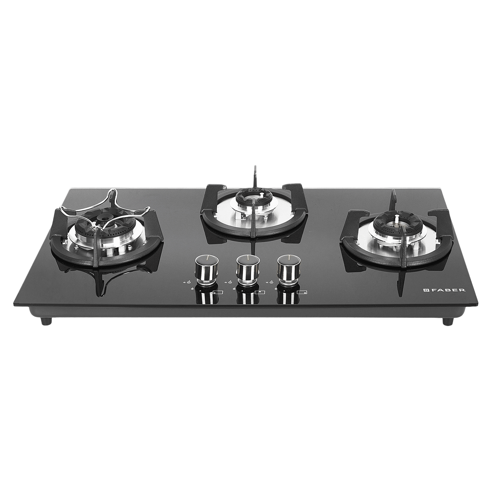 FABER Superia HT763 BR AI Toughened Glass Top 3 Burner Automatic Gas Hob (Multi-Directional Nozzle, Black) FABER Superia HT763 BR AI Toughened Glass Top 3 Burner Automatic Gas Hob (Multi-Directional Nozzle, Black)_1