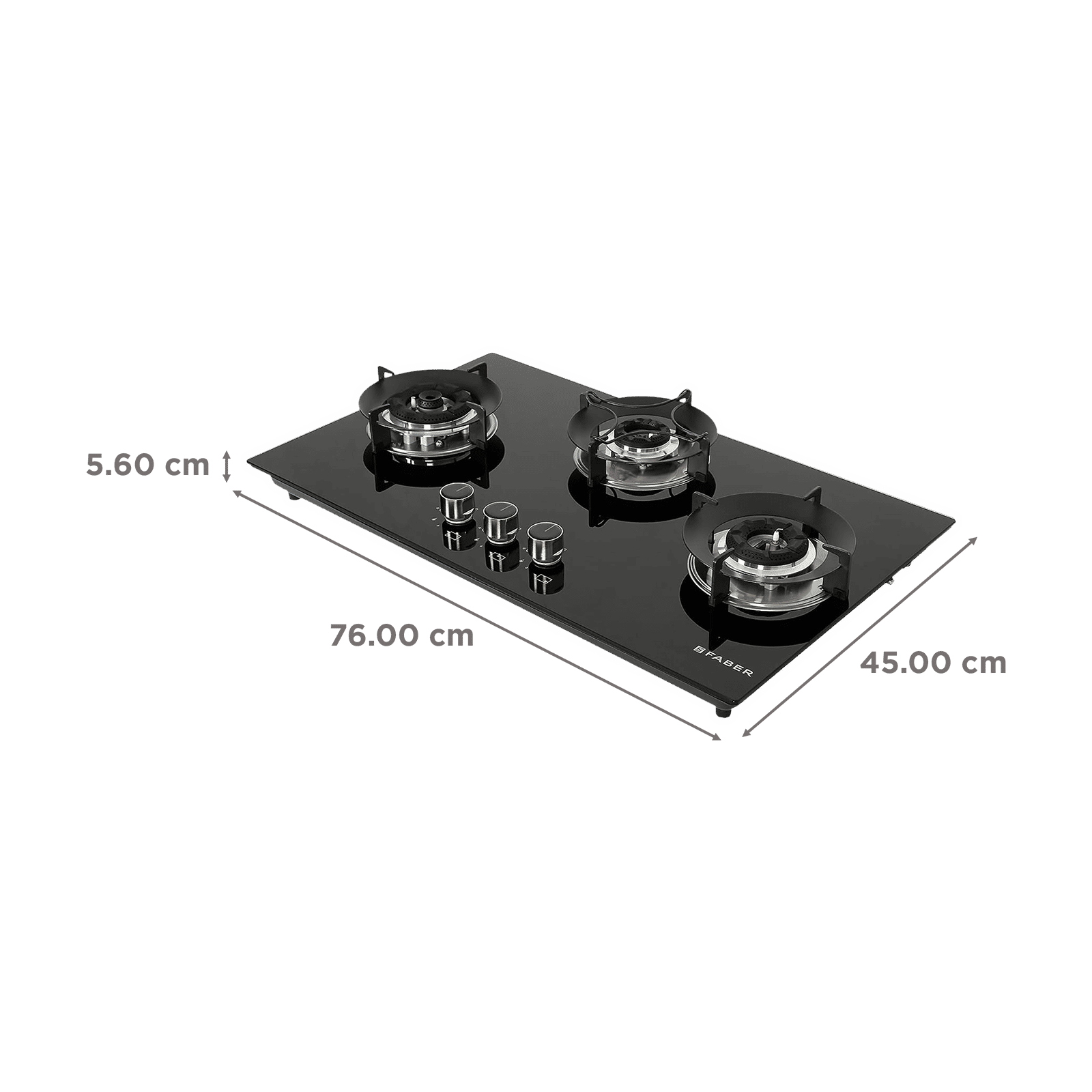 FABER Superia HT763 BR AI Toughened Glass Top 3 Burner Automatic Gas Hob (Multi-Directional Nozzle, Black) FABER Superia HT763 BR AI Toughened Glass Top 3 Burner Automatic Gas Hob (Multi-Directional Nozzle, Black)_2