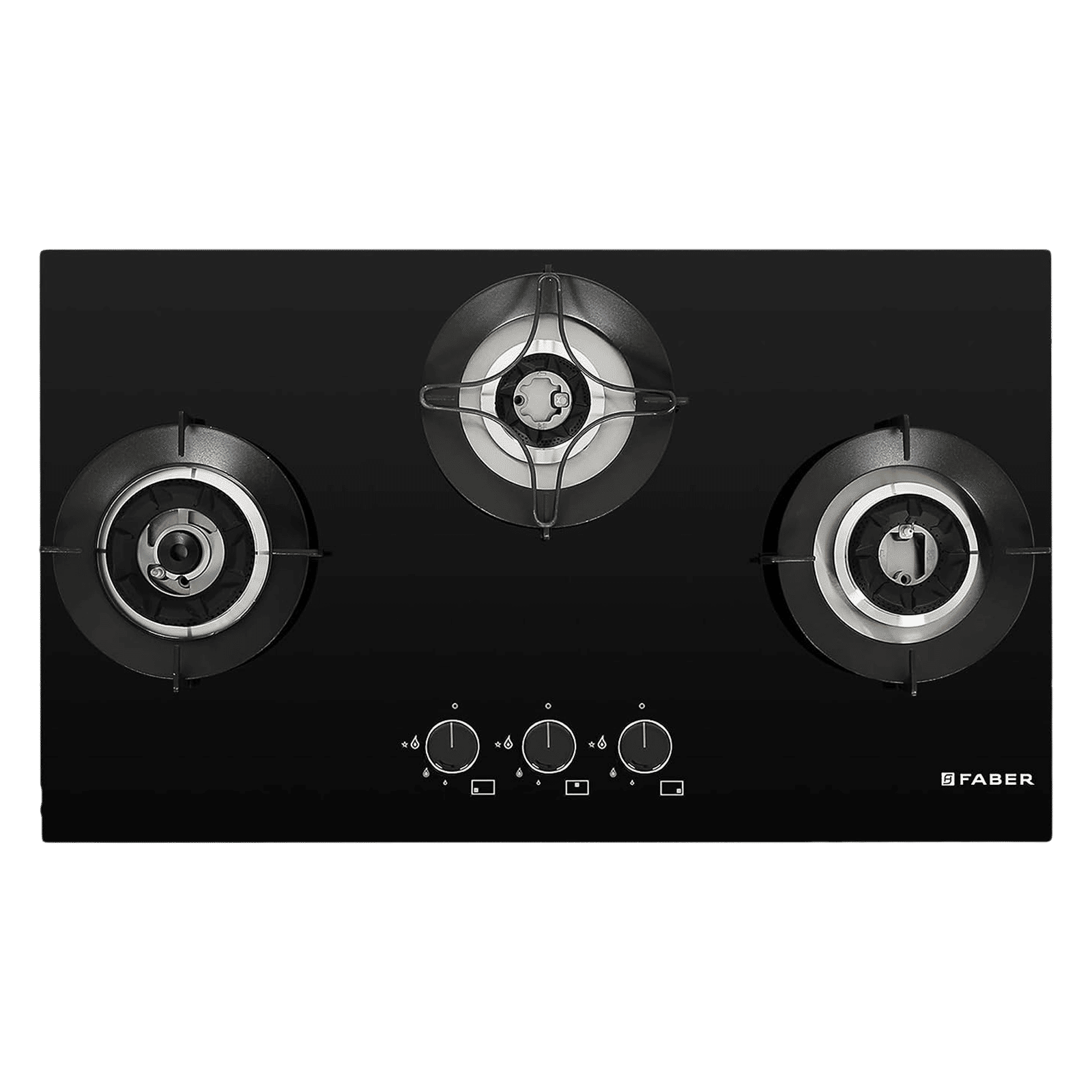 FABER Superia HT763 BR AI Toughened Glass Top 3 Burner Automatic Gas Hob (Multi-Directional Nozzle, Black) FABER Superia HT763 BR AI Toughened Glass Top 3 Burner Automatic Gas Hob (Multi-Directional Nozzle, Black)_8