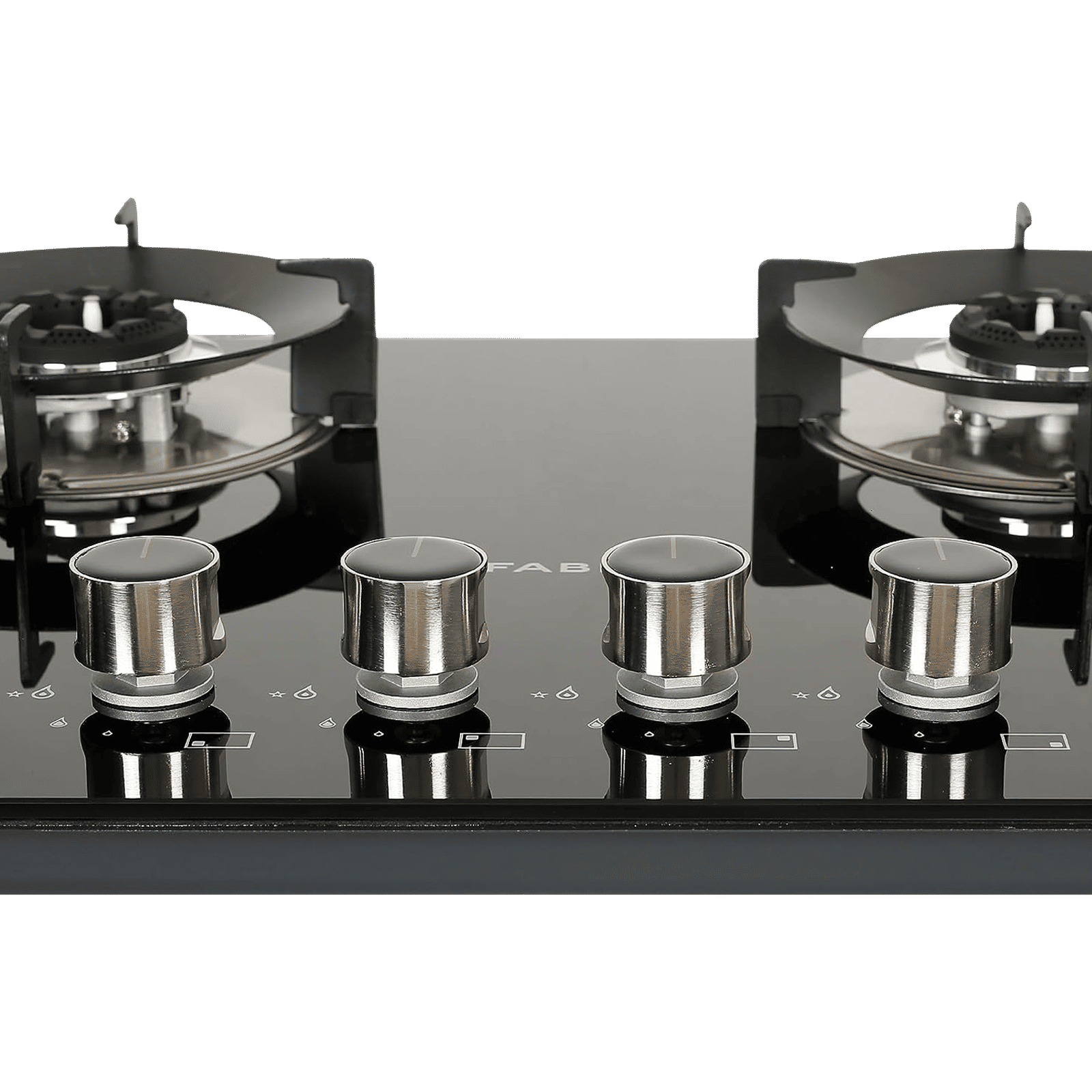 FABER Superia HT764 BR AI Toughened Glass Top 4 Burner Automatic Gas Hob (Battery Operated, Black) FABER Superia HT764 BR AI Toughened Glass Top 4 Burner Automatic Gas Hob (Battery Operated, Black)_5