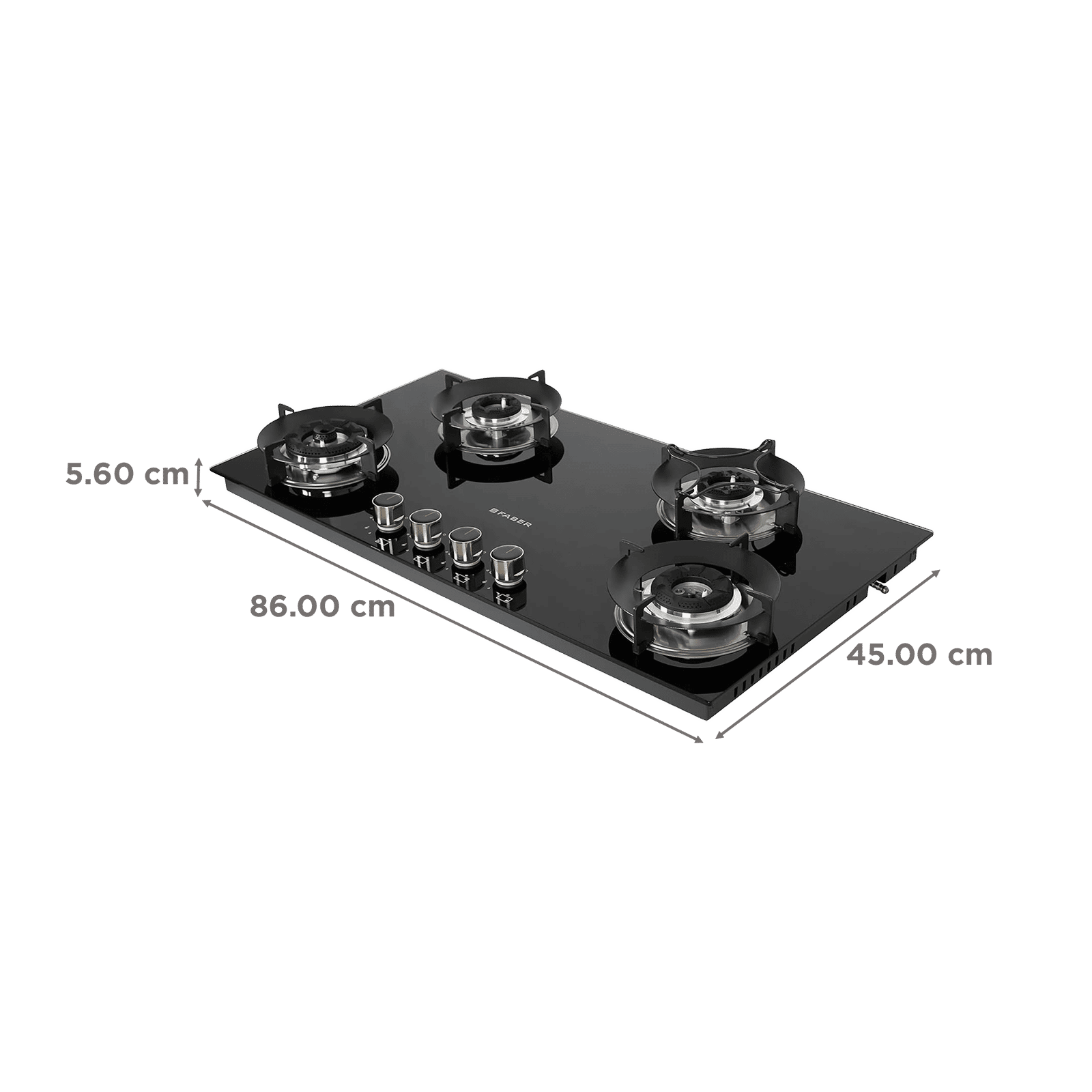 FABER SUPERIA HT904 BR AI Toughened Glass Top 4 Burner Automatic Gas Hob (Fully Concealed Drip Tray, Black) FABER SUPERIA HT904 BR AI Toughened Glass Top 4 Burner Automatic Gas Hob (Fully Concealed Drip Tray, Black)_2