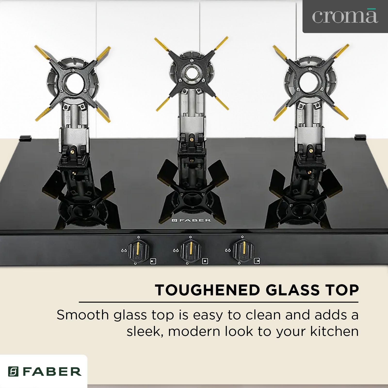 FABER GENIUS 753 Toughened Glass Top 3 Burner Manual Hob (Cast Iron Pan Support, Black) FABER GENIUS 753 Toughened Glass Top 3 Burner Manual Hob (Cast Iron Pan Support, Black)_19