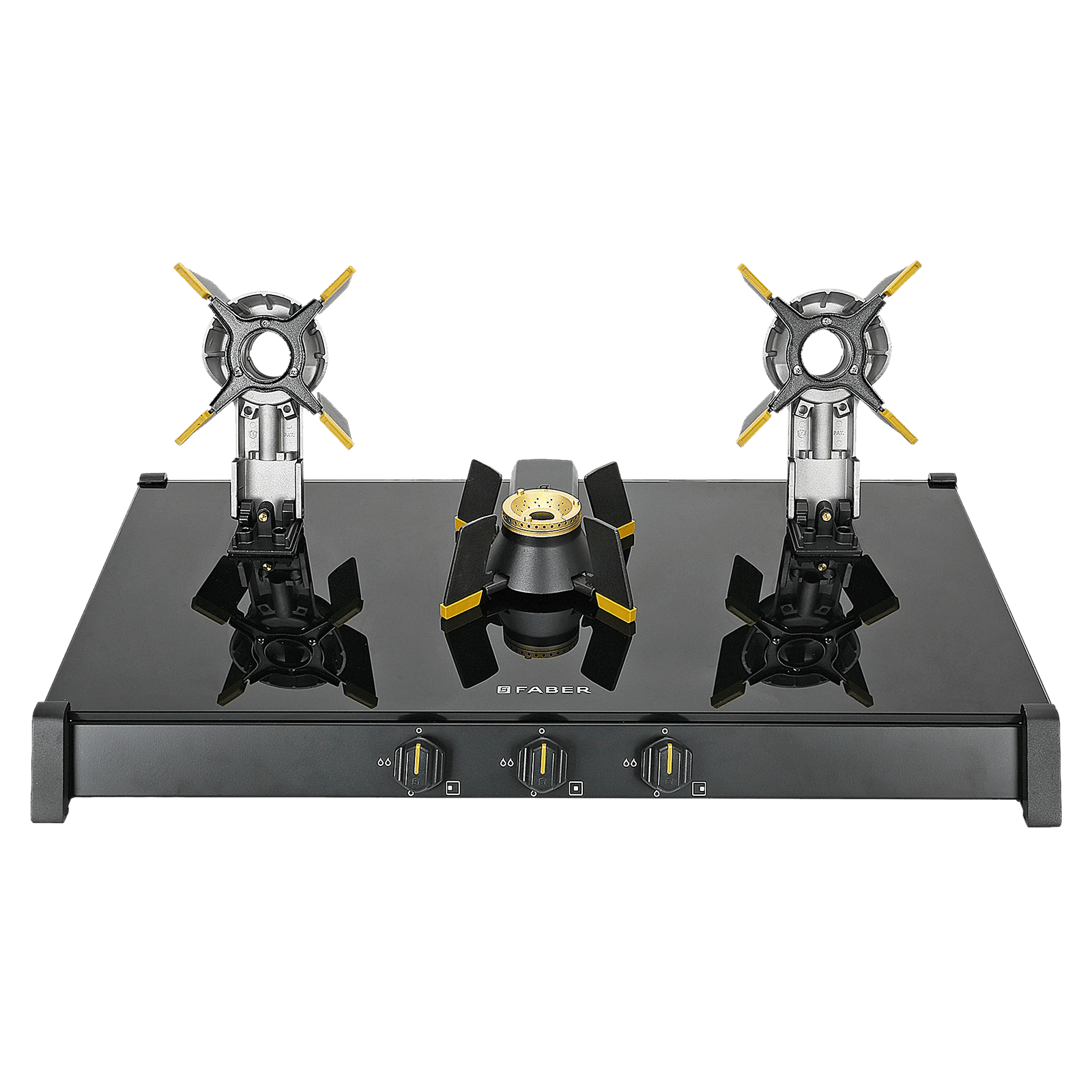 FABER GENIUS 753 Toughened Glass Top 3 Burner Manual Hob (Cast Iron Pan Support, Black) FABER GENIUS 753 Toughened Glass Top 3 Burner Manual Hob (Cast Iron Pan Support, Black)_9