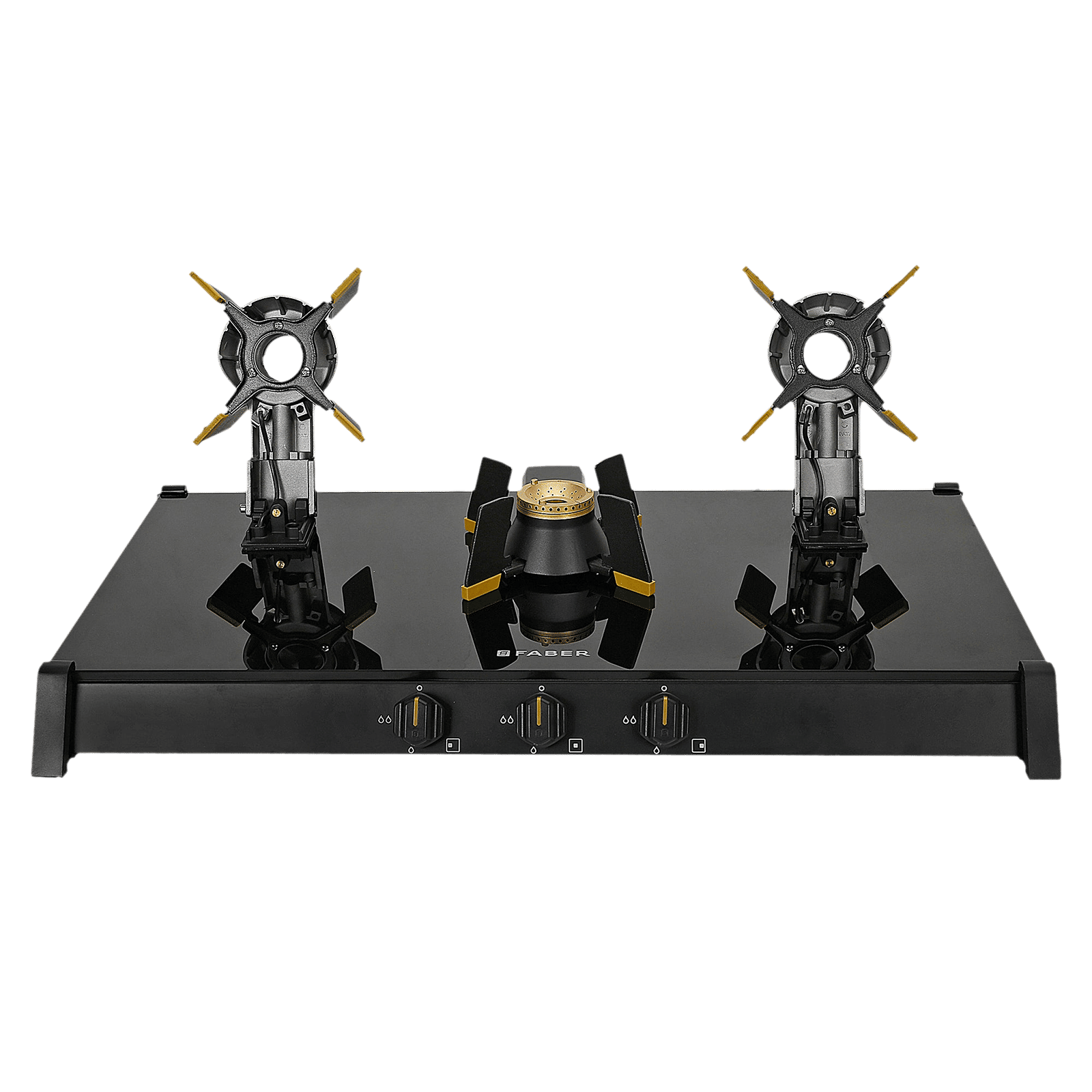 FABER GENIUS 753 AI Toughened Glass Top 3 Burner Manual Hob (Cast Iron Pan Support, Black) FABER GENIUS 753 AI Toughened Glass Top 3 Burner Manual Hob (Cast Iron Pan Support, Black)_12