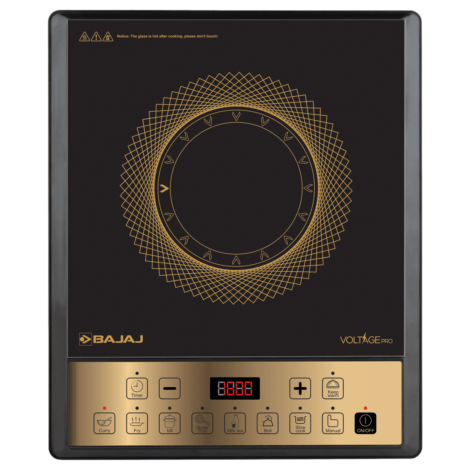 BAJAJ ICX 190TS 1900W Induction Cooktop with 9 Preset Menus BAJAJ ICX 190TS 1900W Induction Cooktop with 9 Preset Menus_1