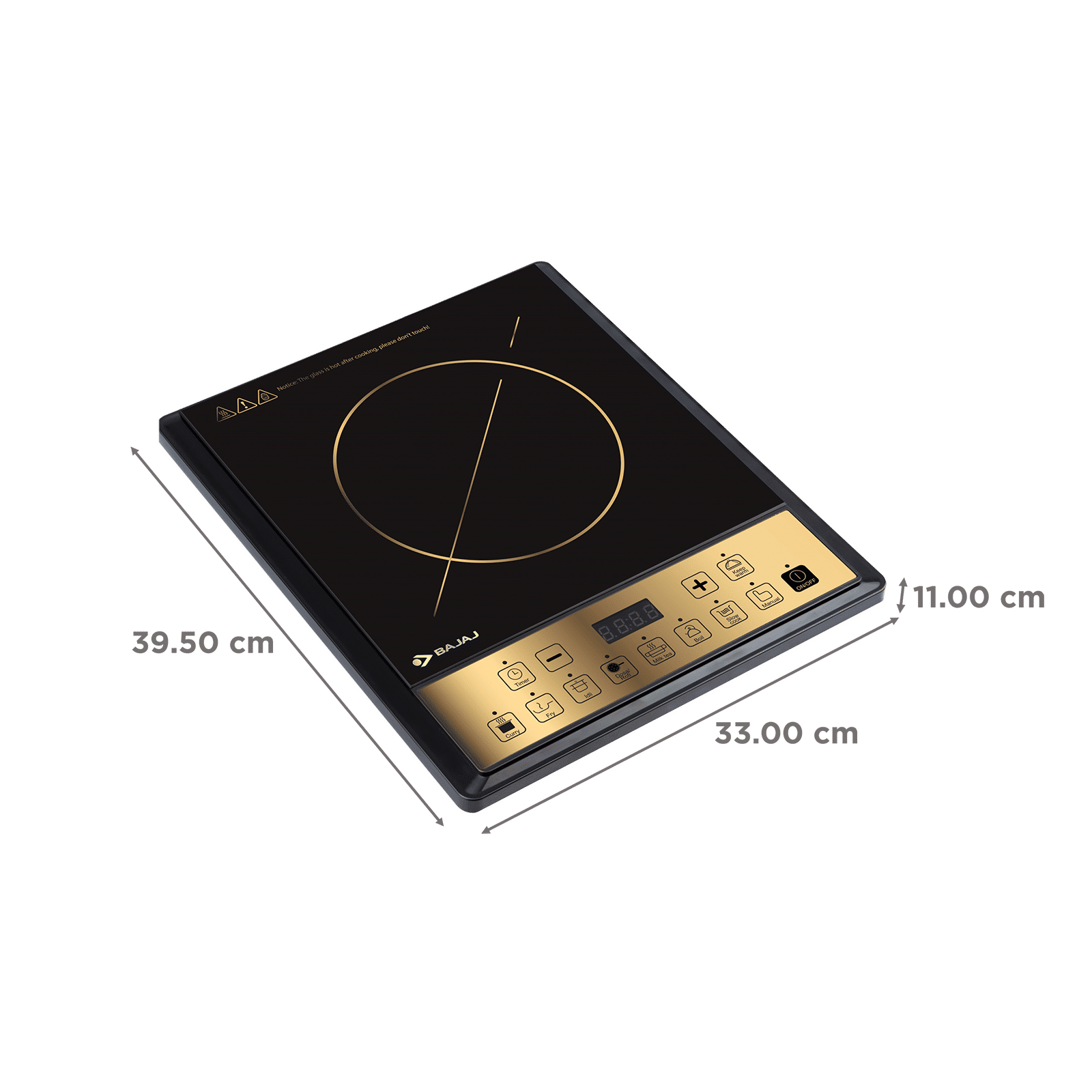 BAJAJ ICX 190TS 1900W Induction Cooktop with 9 Preset Menus BAJAJ ICX 190TS 1900W Induction Cooktop with 9 Preset Menus_2