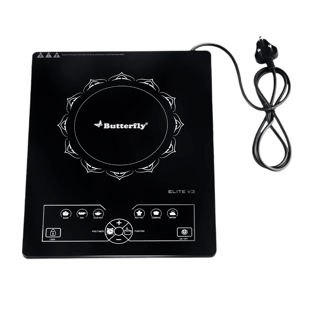 Butterfly Elite V3 2200W Single Induction Cooktop with 6 Cooking Menus_6
