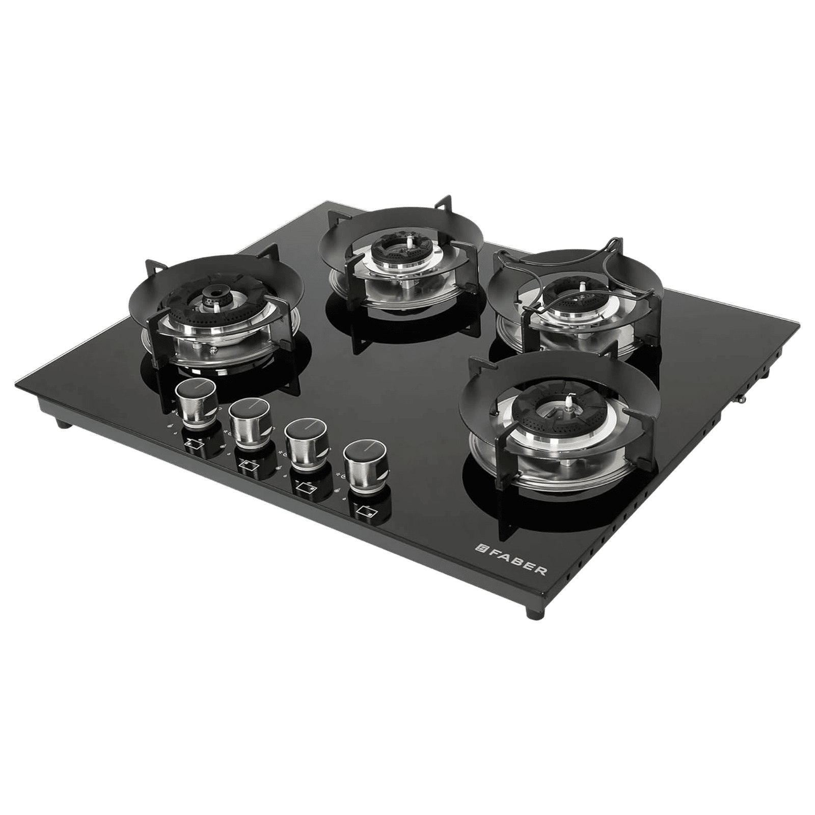 FABER Superia HT654 BR AI Toughened Glass Top 4 Burner Automatic Hob (Black Enameled Pan Support, Black) FABER Superia HT654 BR AI Toughened Glass Top 4 Burner Automatic Hob (Black Enameled Pan Support, Black)_11