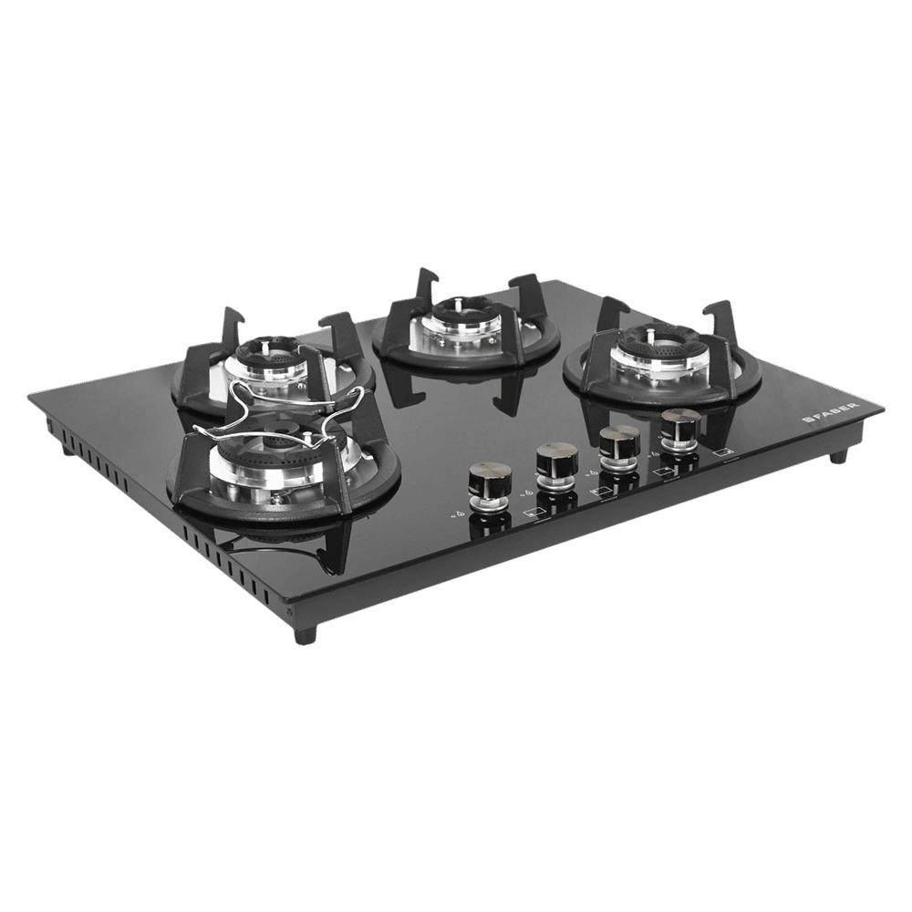 FABER Superia HT654 BR AI Toughened Glass Top 4 Burner Automatic Hob (Black Enameled Pan Support, Black) FABER Superia HT654 BR AI Toughened Glass Top 4 Burner Automatic Hob (Black Enameled Pan Support, Black)_14