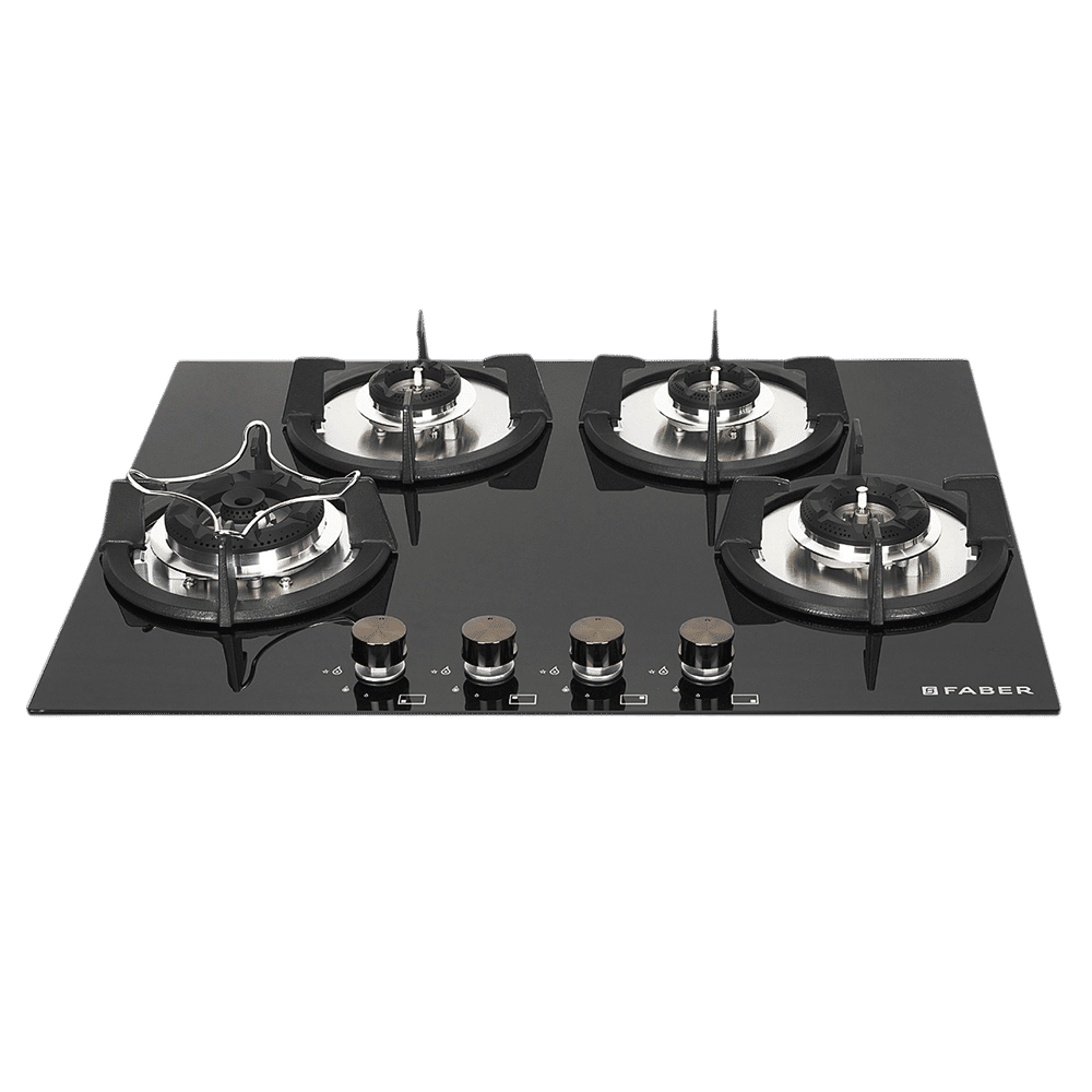 FABER Superia HT654 BR AI Toughened Glass Top 4 Burner Automatic Hob (Black Enameled Pan Support, Black) FABER Superia HT654 BR AI Toughened Glass Top 4 Burner Automatic Hob (Black Enameled Pan Support, Black)_17