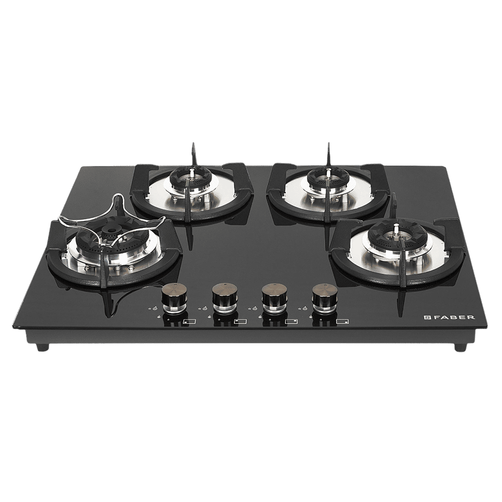 FABER Superia HT654 BR AI Toughened Glass Top 4 Burner Automatic Hob (Black Enameled Pan Support, Black) FABER Superia HT654 BR AI Toughened Glass Top 4 Burner Automatic Hob (Black Enameled Pan Support, Black)_20