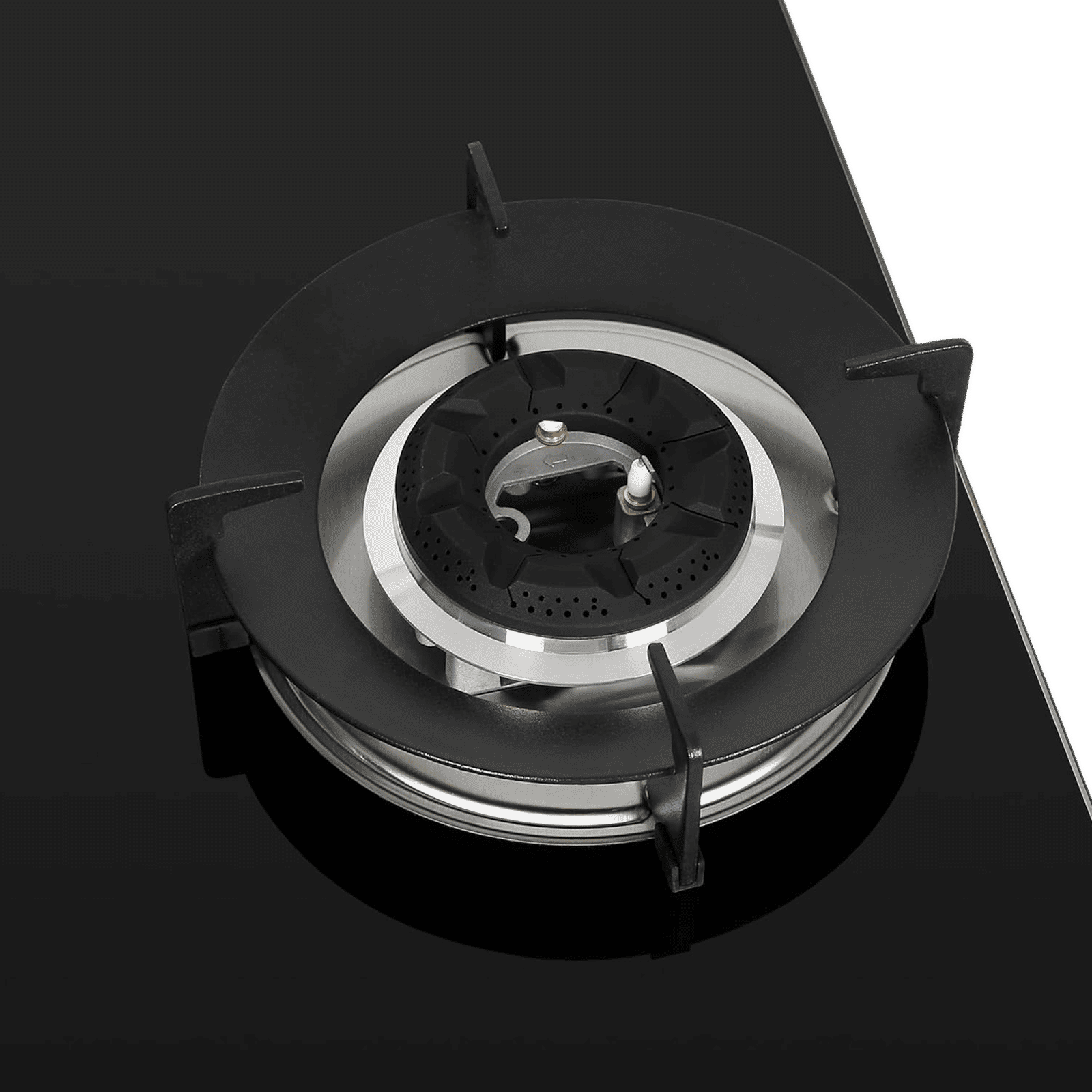 FABER Superia HT654 BR AI Toughened Glass Top 4 Burner Automatic Hob (Black Enameled Pan Support, Black) FABER Superia HT654 BR AI Toughened Glass Top 4 Burner Automatic Hob (Black Enameled Pan Support, Black)_4