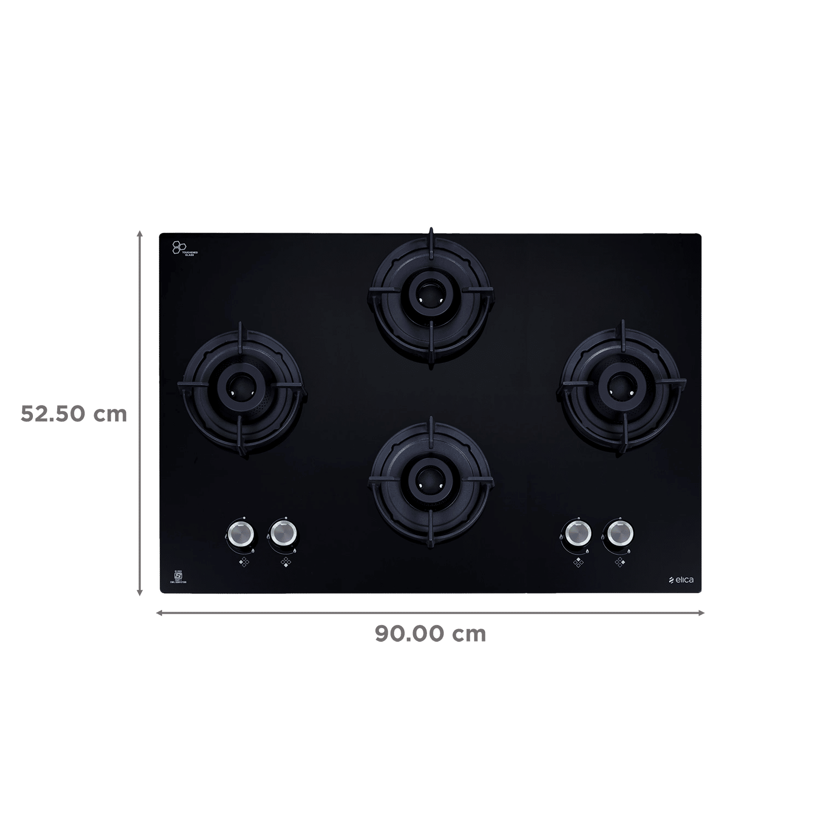 elica Flexi 491 Lotus IND HD Toughened Glass Top 4 Burner Automatic Hob (Direct Multi-flame Burner, Black) elica Flexi 491 Lotus IND HD Toughened Glass Top 4 Burner Automatic Hob (Direct Multi-flame Burner, Black)_2