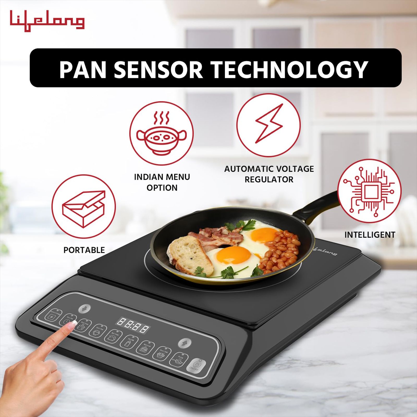 Lifelong 2000W Induction Cooktop with 7 Preset Menus Lifelong 2000W Induction Cooktop with 7 Preset Menus_4