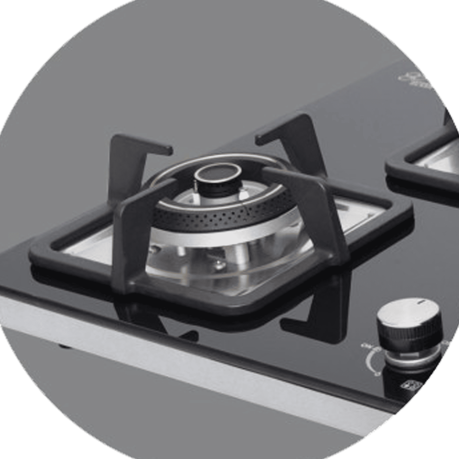 Sunflame SFD486BCS Toughened Glass Top 4 Burner Automatic Hob (Cast Iron Pan Supports, Black) Sunflame SFD486BCS Toughened Glass Top 4 Burner Automatic Hob (Cast Iron Pan Supports, Black)_4