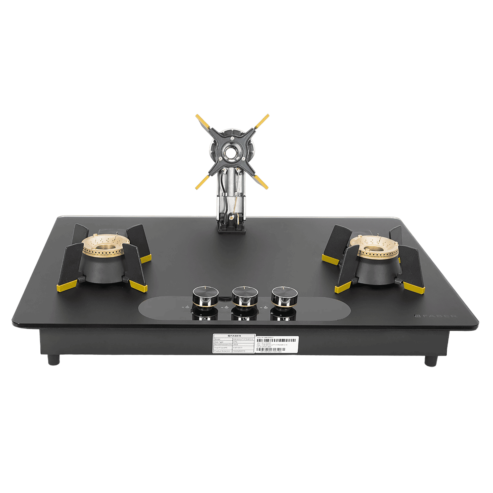 FABER Magiclift HT753 BR CI AI Toughened Glass Top 3 Burner Automatic Hob (Lift and Lock Feature, Black) FABER Magiclift HT753 BR CI AI Toughened Glass Top 3 Burner Automatic Hob (Lift and Lock Feature, Black)_8