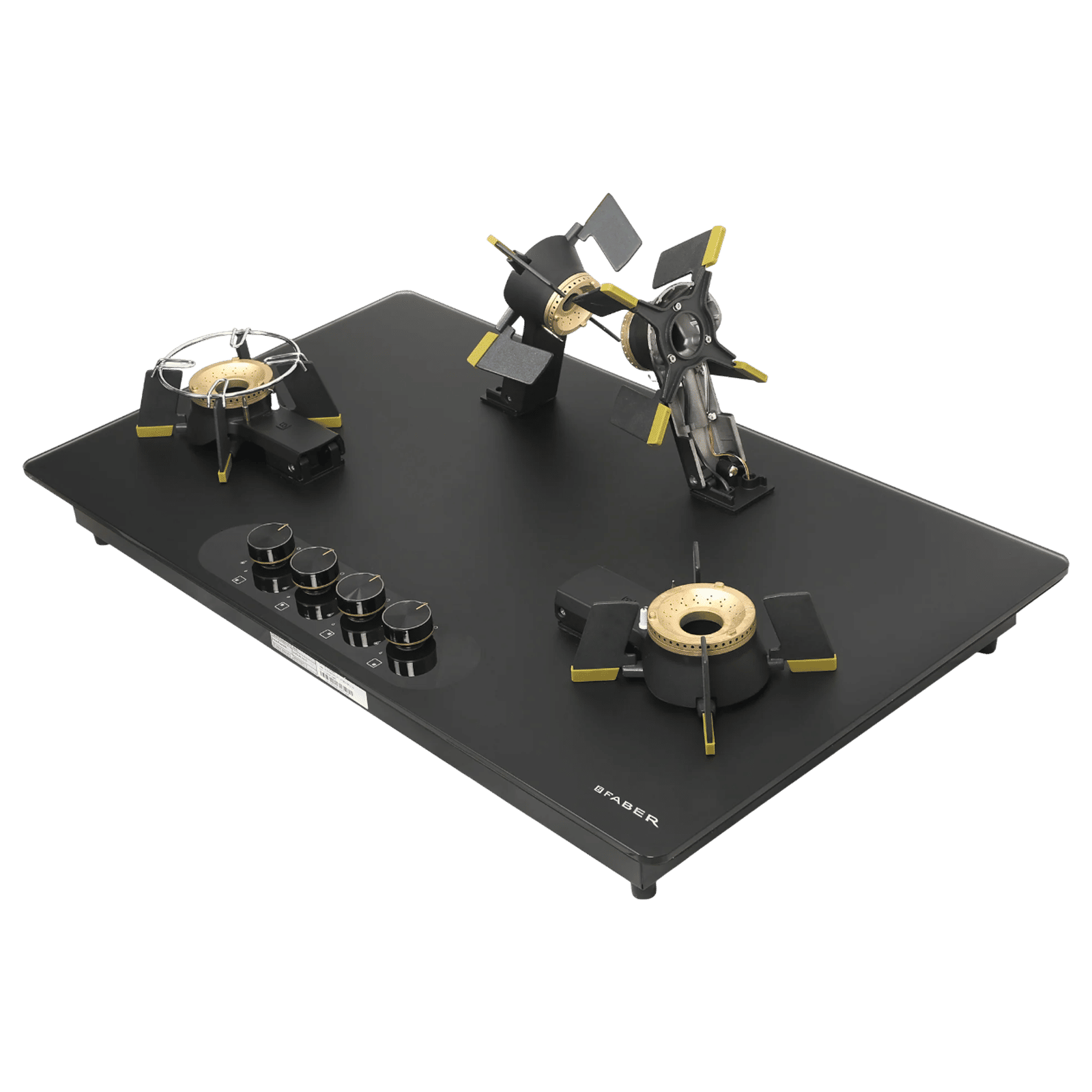 FABER Magiclift HT904 BR CI AI Toughened Glass Top 4 Burner Automatic Hob (Lift and Lock Feature, Black) FABER Magiclift HT904 BR CI AI Toughened Glass Top 4 Burner Automatic Hob (Lift and Lock Feature, Black)_12