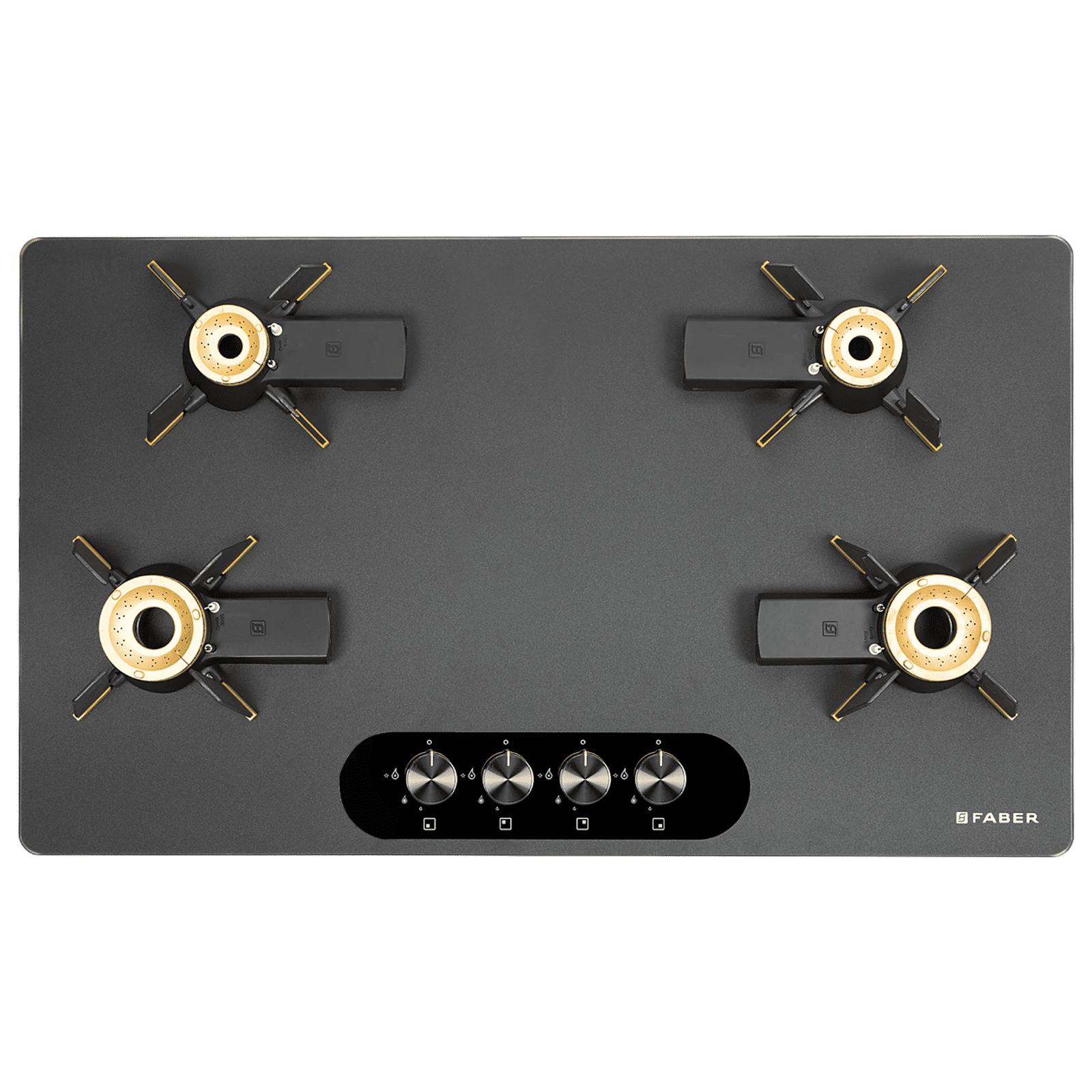 FABER Magiclift HT904 BR CI AI Toughened Glass Top 4 Burner Automatic Hob (Lift and Lock Feature, Black) FABER Magiclift HT904 BR CI AI Toughened Glass Top 4 Burner Automatic Hob (Lift and Lock Feature, Black)_5
