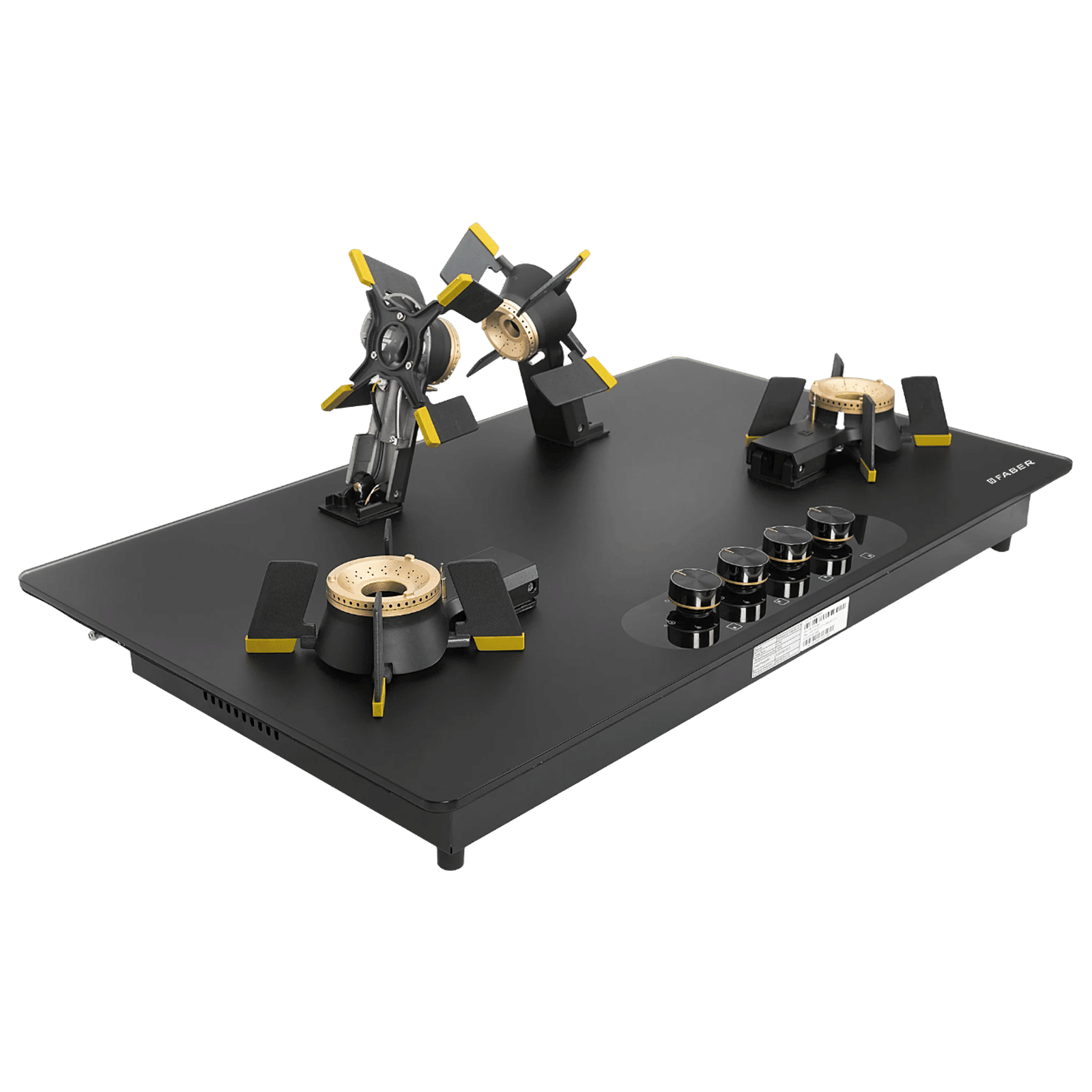 FABER Magiclift HT904 BR CI AI Toughened Glass Top 4 Burner Automatic Hob (Lift and Lock Feature, Black) FABER Magiclift HT904 BR CI AI Toughened Glass Top 4 Burner Automatic Hob (Lift and Lock Feature, Black)_6