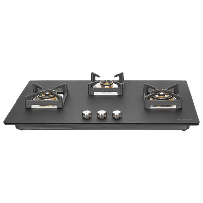 FABER BELLA HT 903 BR AI FFD Glass Top 3 Burner Automatic Hob (Flame Failure Device, Black)