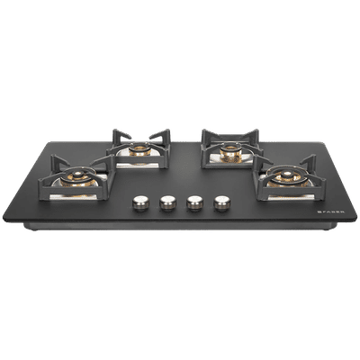 FABER BELLA HT 904 BR AI FFD Glass Top 4 Burner Automatic Hob (Flame Failure Device, Black)