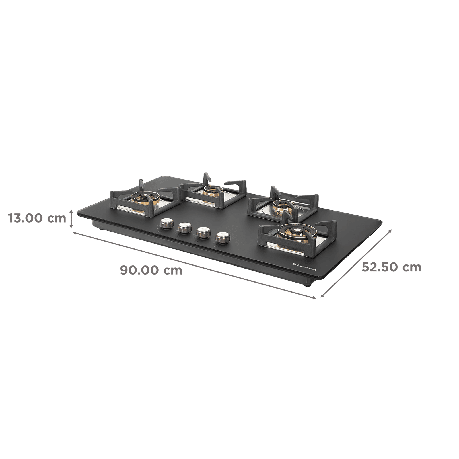 FABER BELLA HT 904 BR AI FFD Glass Top 4 Burner Automatic Hob (Flame Failure Device, Black) FABER BELLA HT 904 BR AI FFD Glass Top 4 Burner Automatic Hob (Flame Failure Device, Black)_2