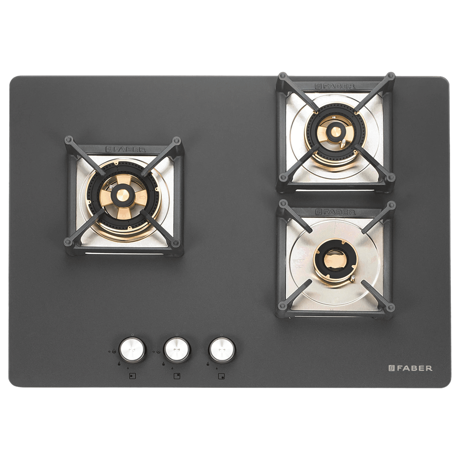 FABER BELLA HT 703 BR AI Glass Top 3 Burner Automatic Hob (Full Brass Burners, Black) FABER BELLA HT 703 BR AI Glass Top 3 Burner Automatic Hob (Full Brass Burners, Black)_5