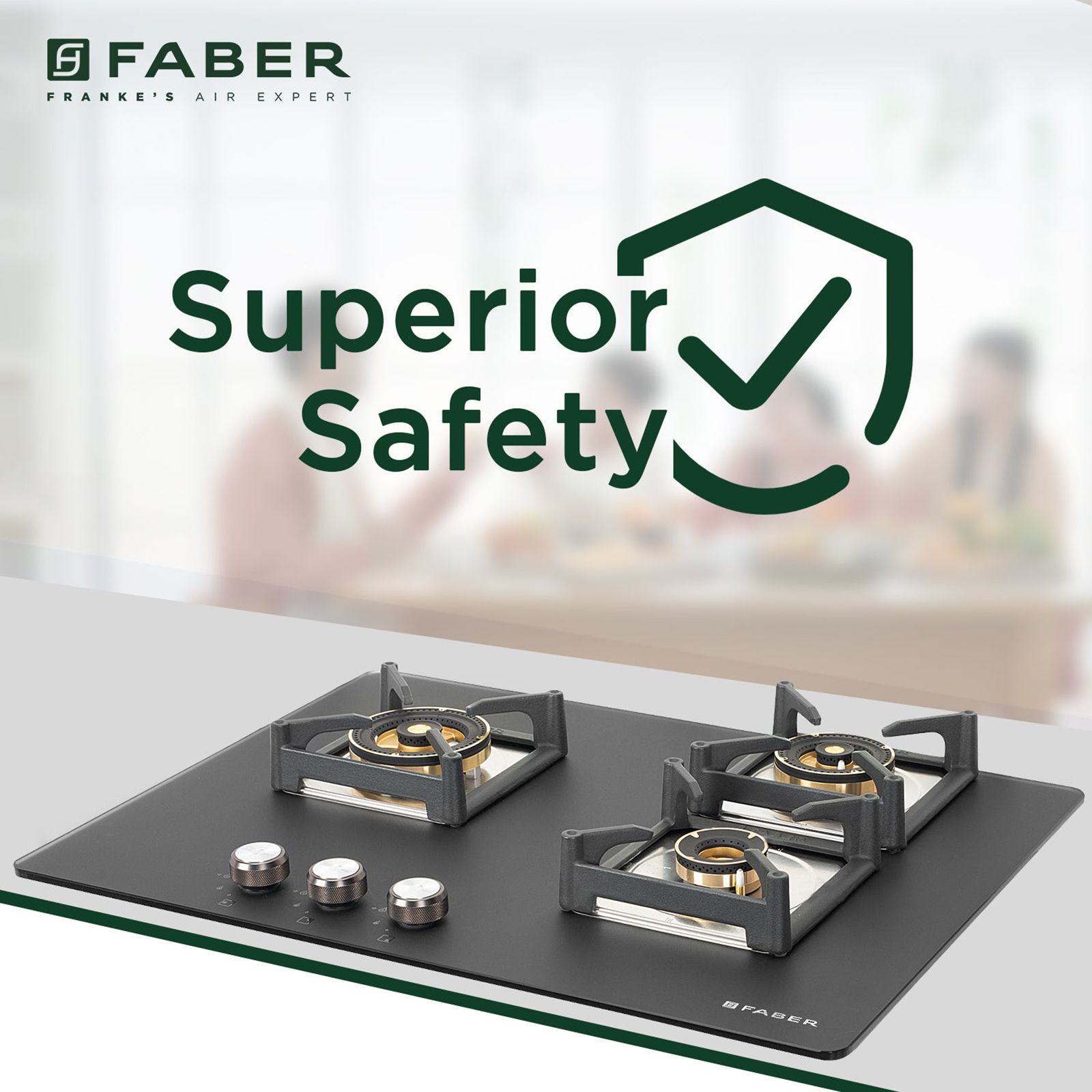 FABER BELLA HT 703 BR AI Glass Top 3 Burner Automatic Hob (Full Brass Burners, Black) FABER BELLA HT 703 BR AI Glass Top 3 Burner Automatic Hob (Full Brass Burners, Black)_7