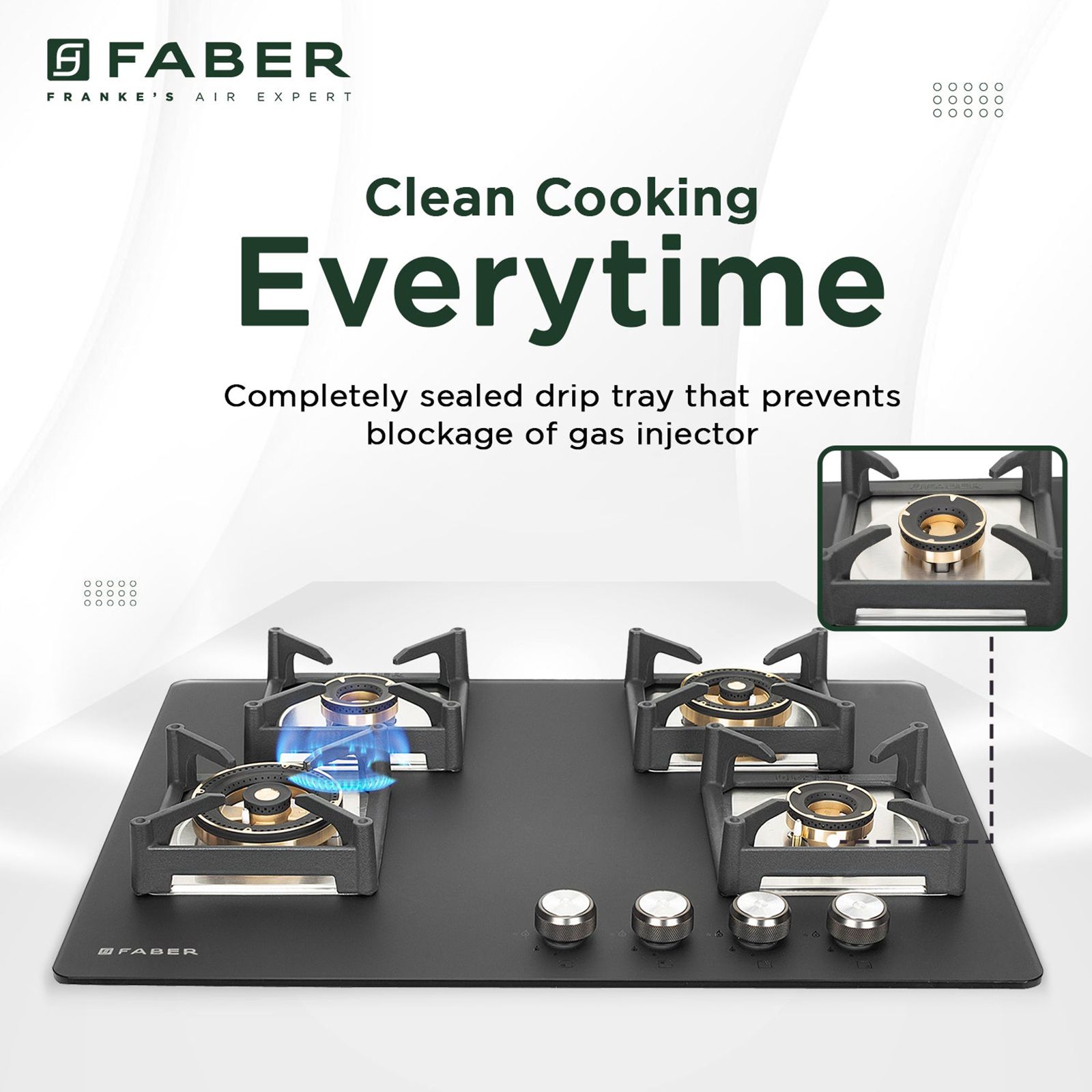 FABER BELLA HT 704 BR AI Glass Top 4 Burner Automatic Hob (Spill Proof Design, Black) FABER BELLA HT 704 BR AI Glass Top 4 Burner Automatic Hob (Spill Proof Design, Black)_15