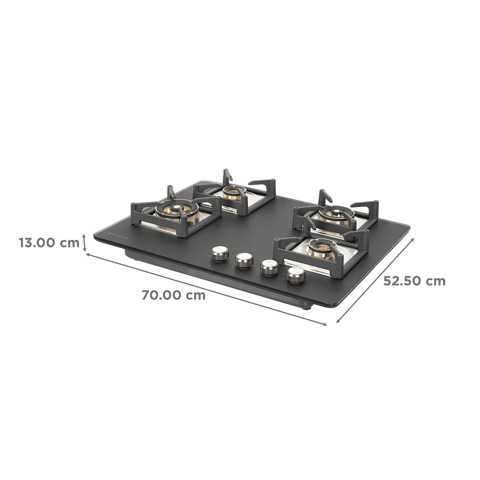 FABER BELLA HT 704 BR AI Glass Top 4 Burner Automatic Hob (Spill Proof Design, Black) FABER BELLA HT 704 BR AI Glass Top 4 Burner Automatic Hob (Spill Proof Design, Black)_2