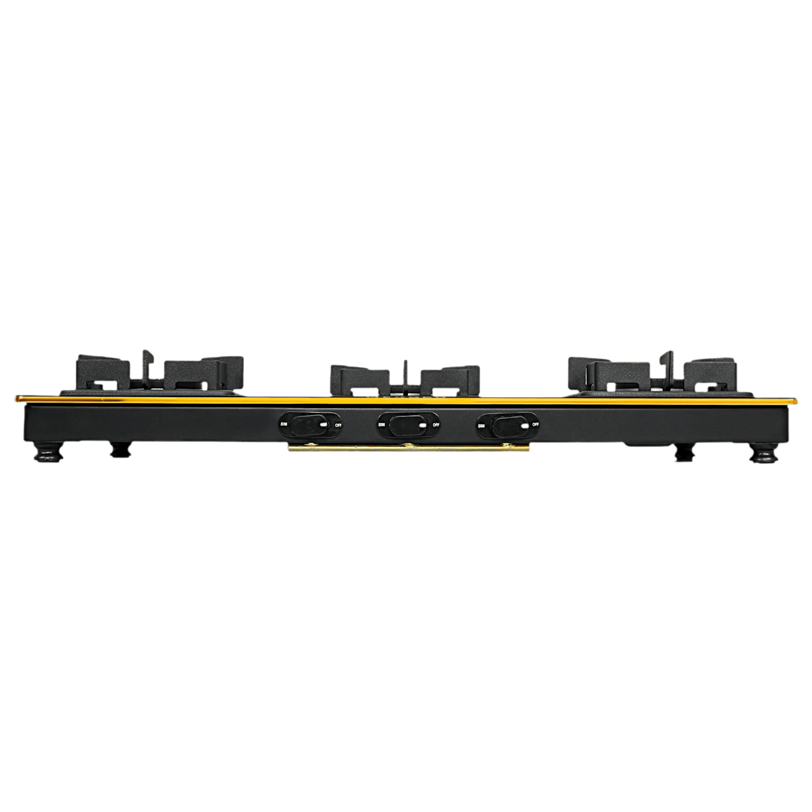 FABER PRINCE PLUS 3BB BK Toughened Glass Top 3 Burner Manual Hob (Full Brass Burners, Black) FABER PRINCE PLUS 3BB BK Toughened Glass Top 3 Burner Manual Hob (Full Brass Burners, Black)_4