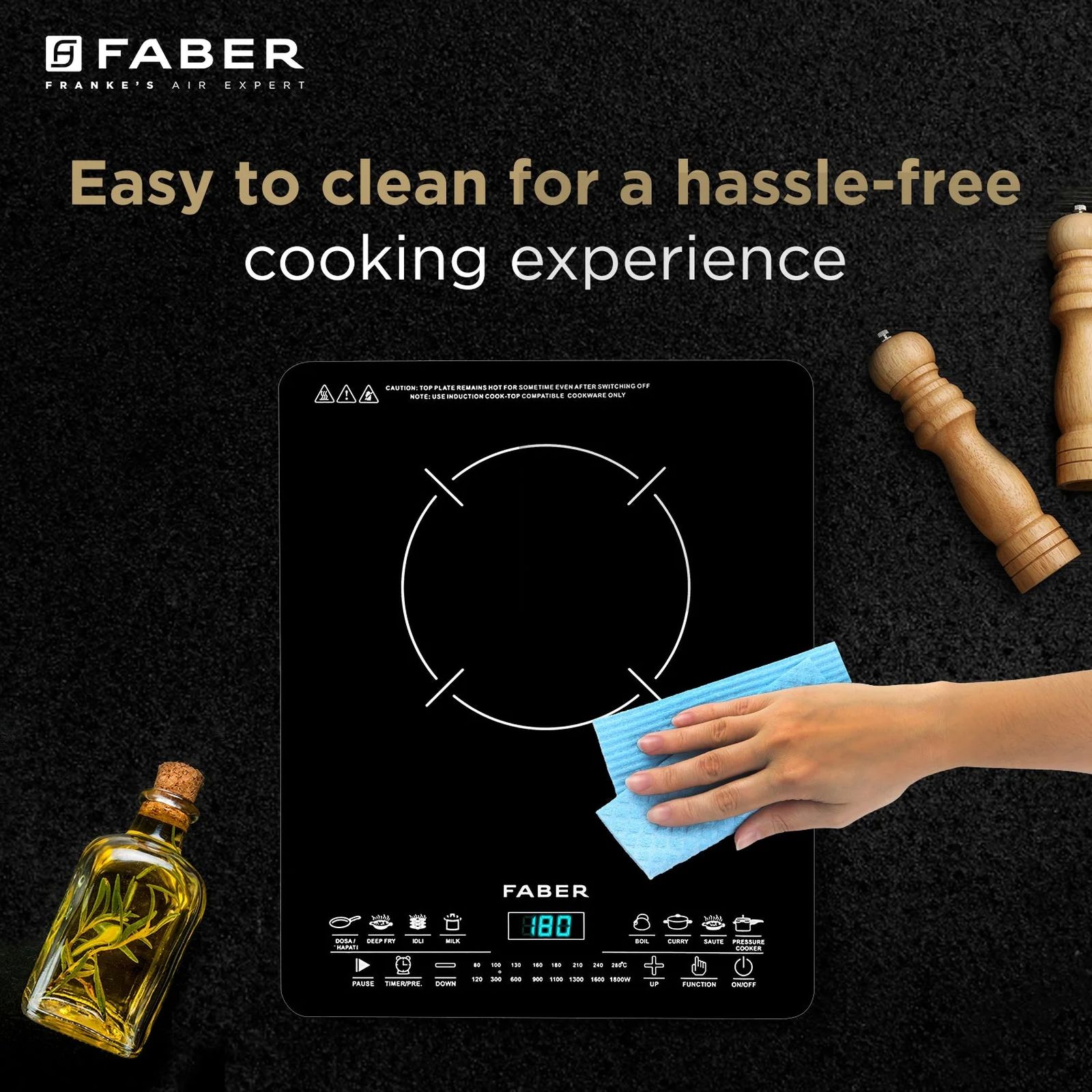 FABER FIP REMO 1800W Induction Cooktop with 8 Cooking Function FABER FIP REMO 1800W Induction Cooktop with 8 Cooking Function_7