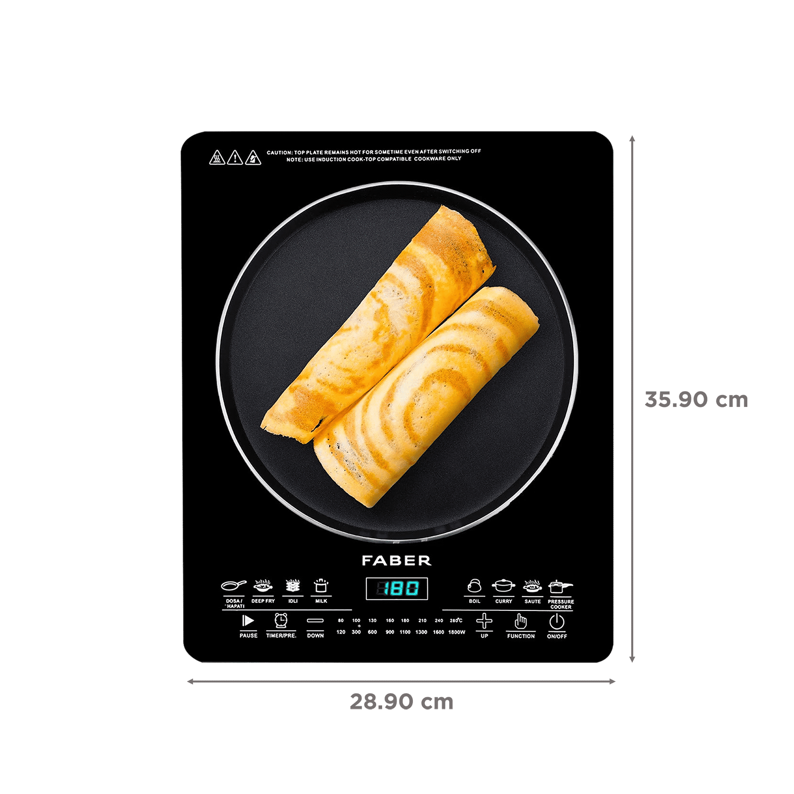 FABER FIP REMO 1800W Induction Cooktop with 8 Cooking Function FABER FIP REMO 1800W Induction Cooktop with 8 Cooking Function_2