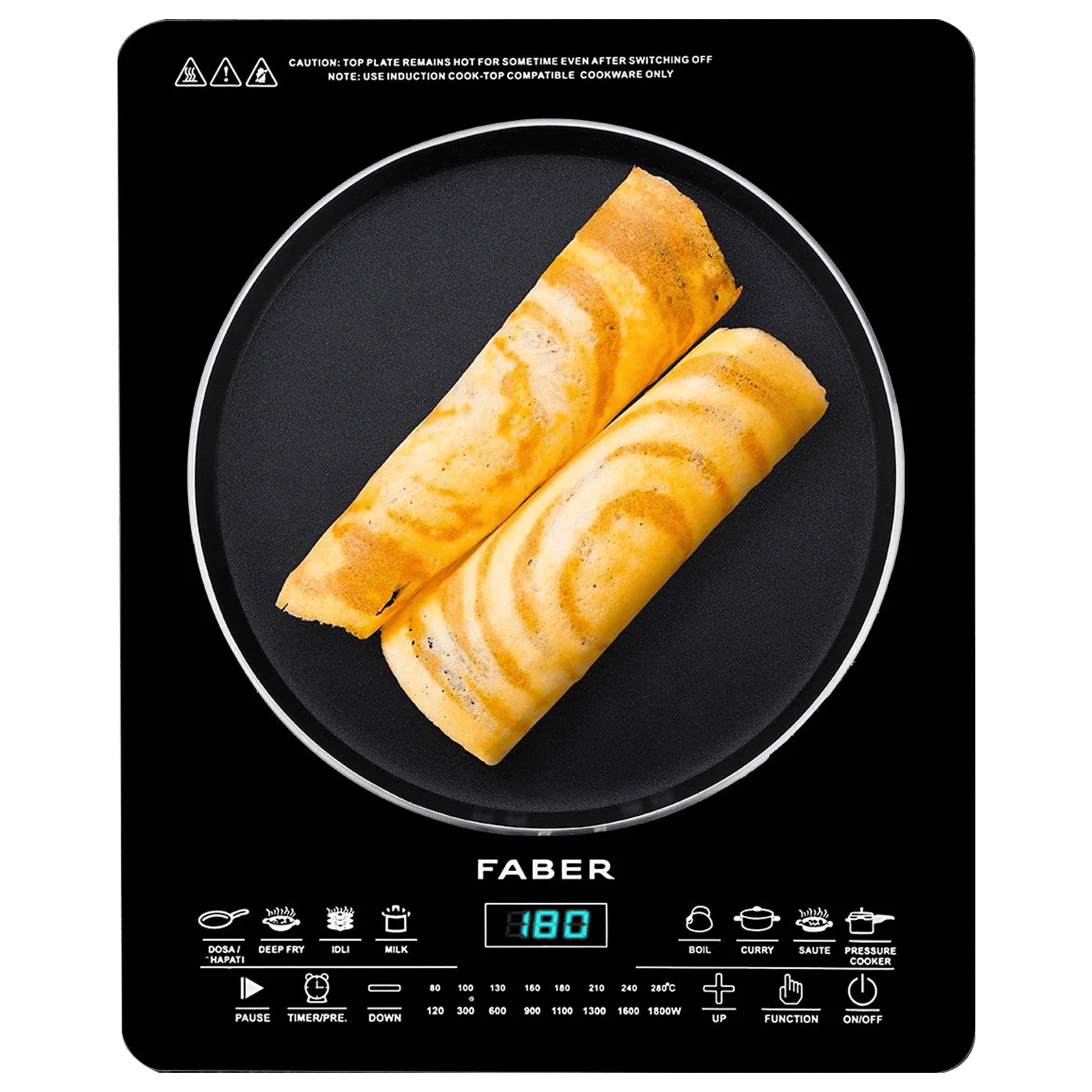 FABER FIP REMO 1800W Induction Cooktop with 8 Cooking Function FABER FIP REMO 1800W Induction Cooktop with 8 Cooking Function_1