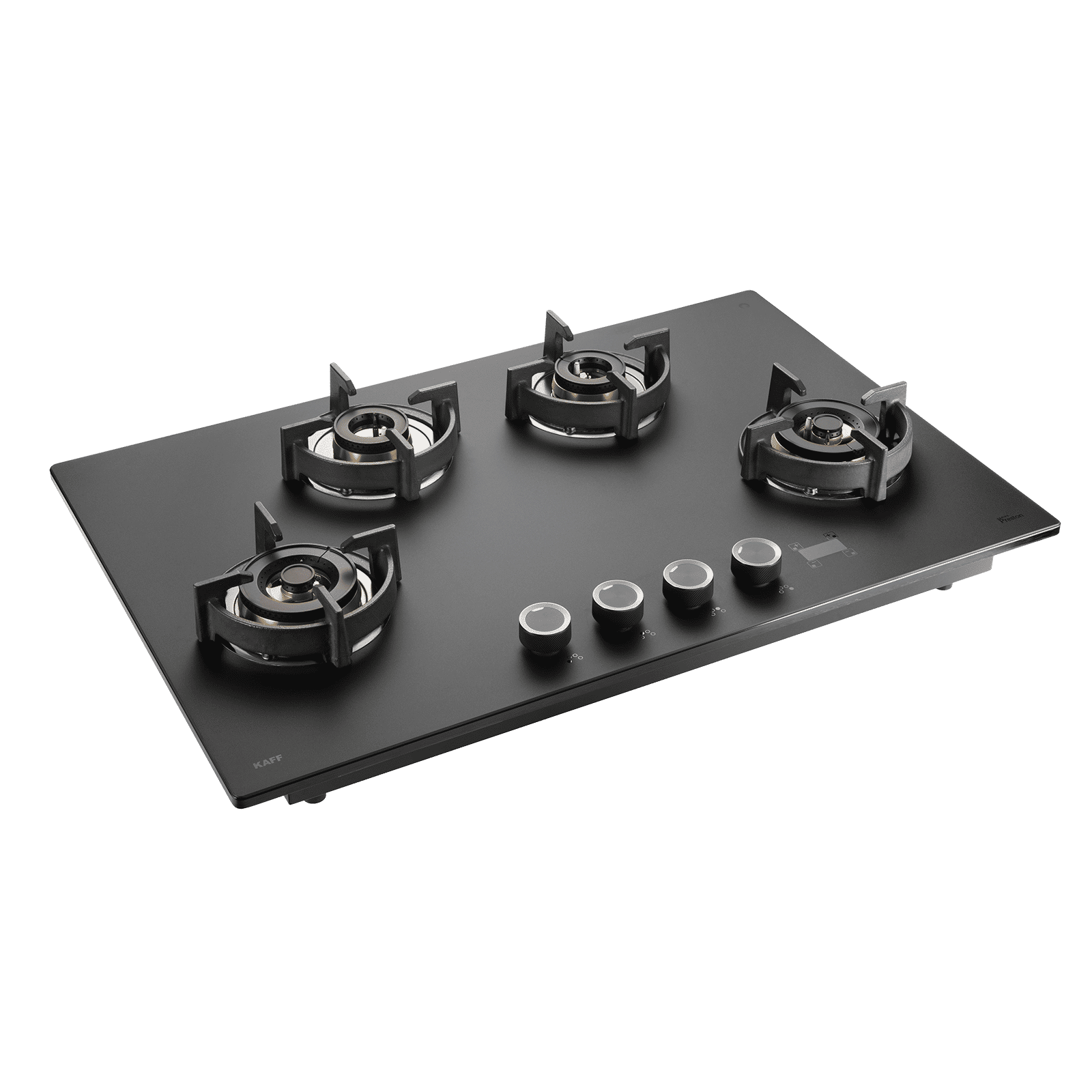 KAFF Preston Tempered Glass Top 4 Burners Automatic Hob (Flame Failure Device, Frosted Matt Black) KAFF Preston Tempered Glass Top 4 Burners Automatic Hob (Flame Failure Device, Frosted Matt Black)_1
