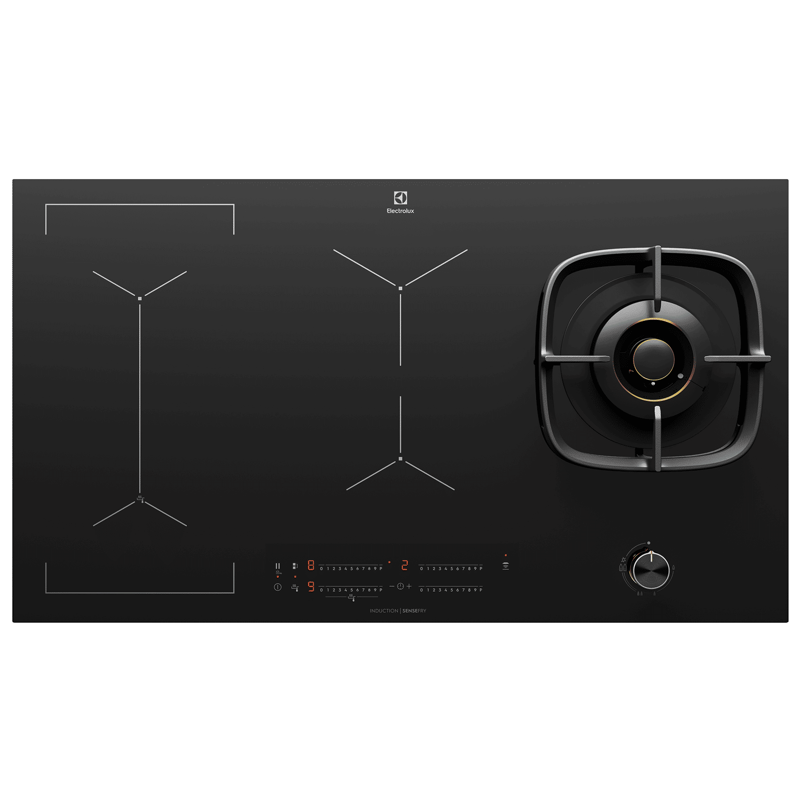Electrolux UltimateTaste 900 Glass Top 4 Burner Hybrid Induction Hob (Pot Sensor, Black) Electrolux UltimateTaste 900 Glass Top 4 Burner Hybrid Induction Hob (Pot Sensor, Black)_1