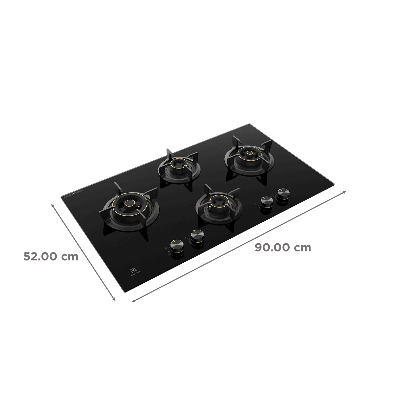 Electrolux UltimateTaste 300 Glass Top 4 Burner Automatic Hob (One Hand Ignition, Black) Electrolux UltimateTaste 300 Glass Top 4 Burner Automatic Hob (One Hand Ignition, Black)_2