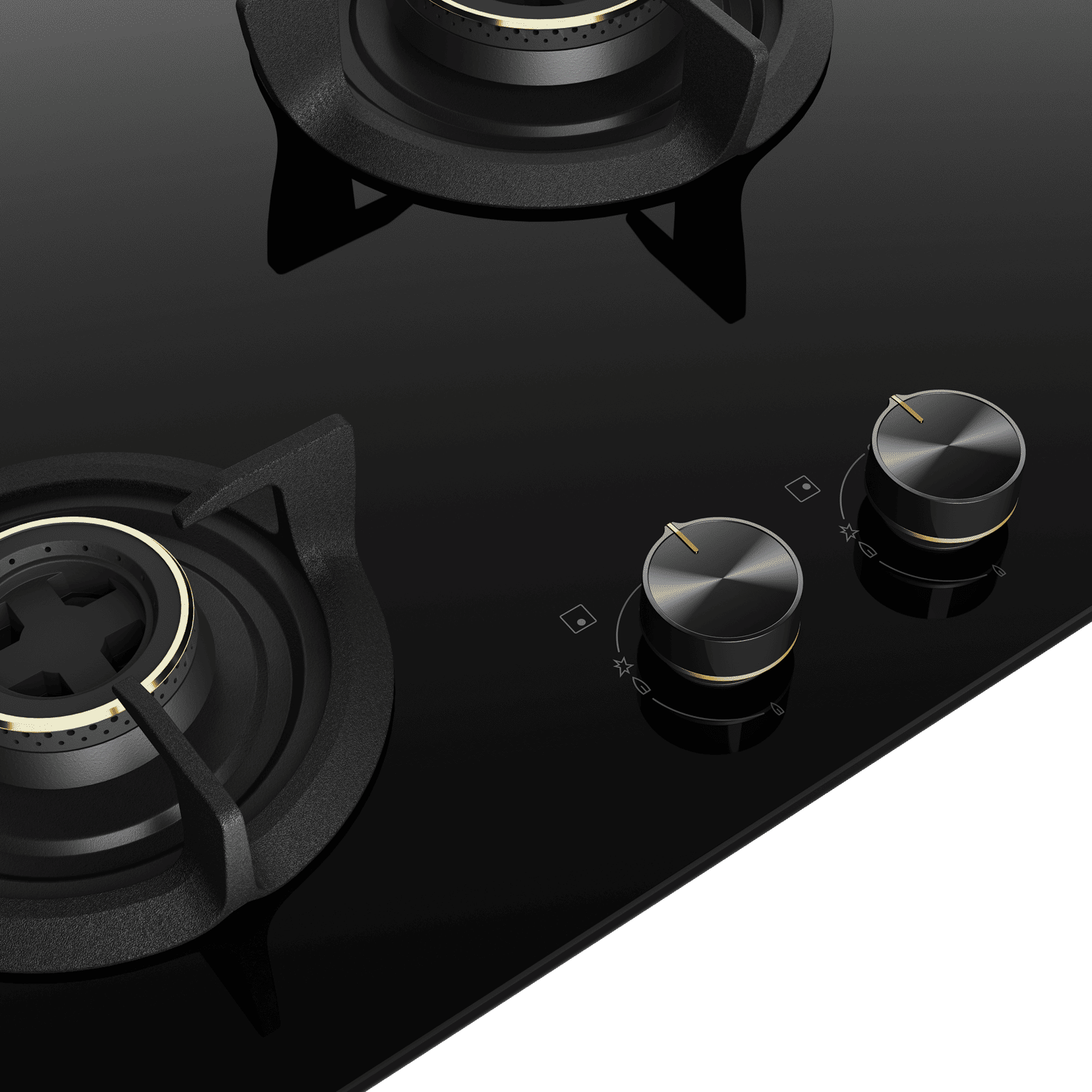 Electrolux UltimateTaste 300 Glass Top 4 Burner Automatic Hob (One Hand Ignition, Black) Electrolux UltimateTaste 300 Glass Top 4 Burner Automatic Hob (One Hand Ignition, Black)_5