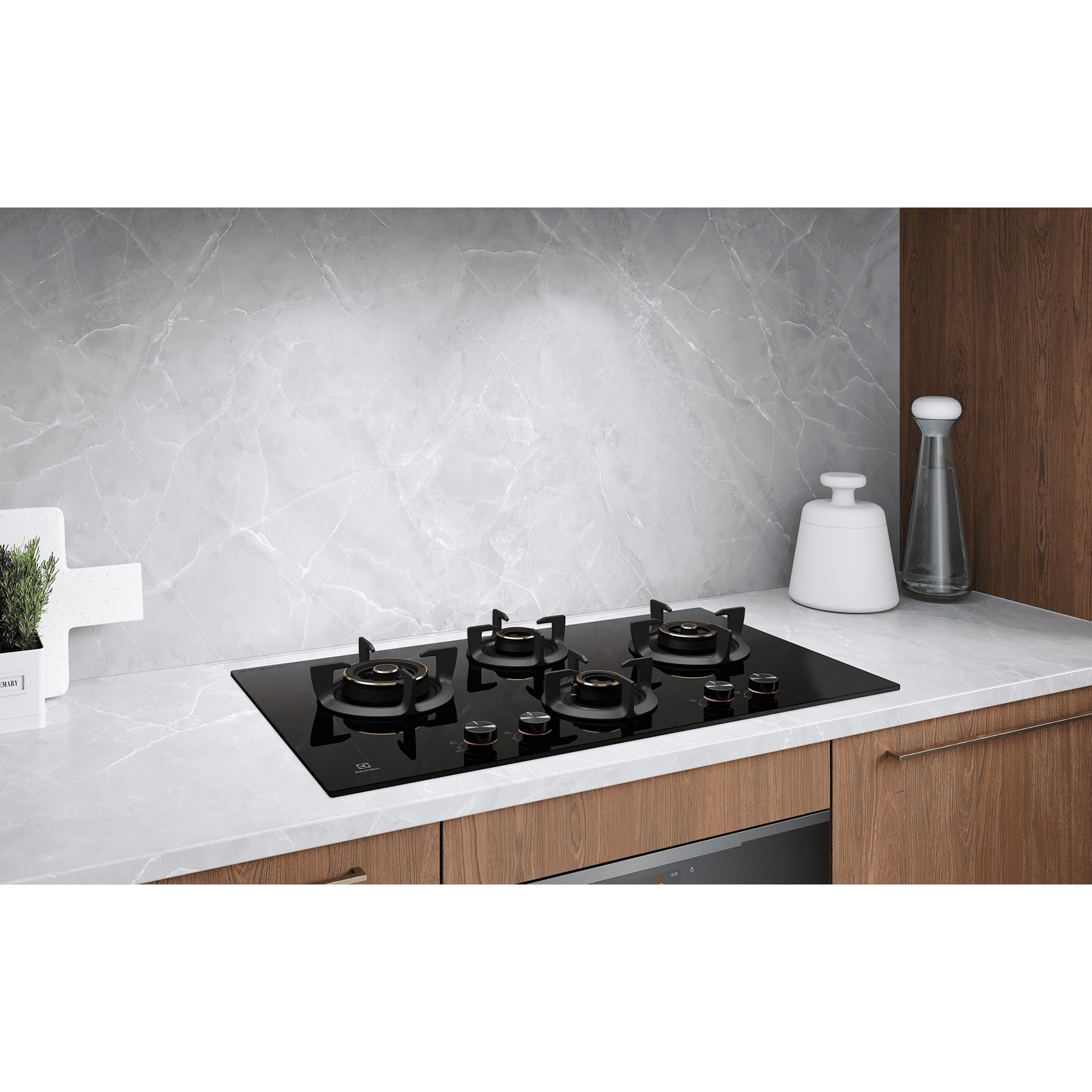 Electrolux UltimateTaste 300 Glass Top 4 Burner Automatic Hob (One Hand Ignition, Black) Electrolux UltimateTaste 300 Glass Top 4 Burner Automatic Hob (One Hand Ignition, Black)_7