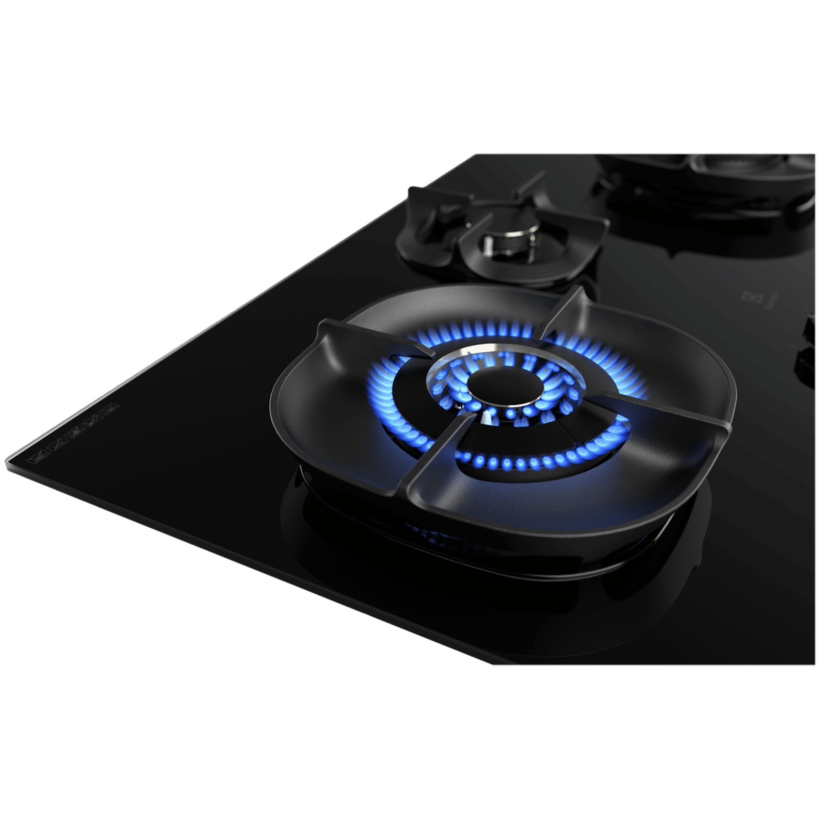 Electrolux UltimateTaste 700 Glass Top 3 Burner Automatic Hob (Cast Iron Pan Supports, Black Glass) Electrolux UltimateTaste 700 Glass Top 3 Burner Automatic Hob (Cast Iron Pan Supports, Black Glass)_4