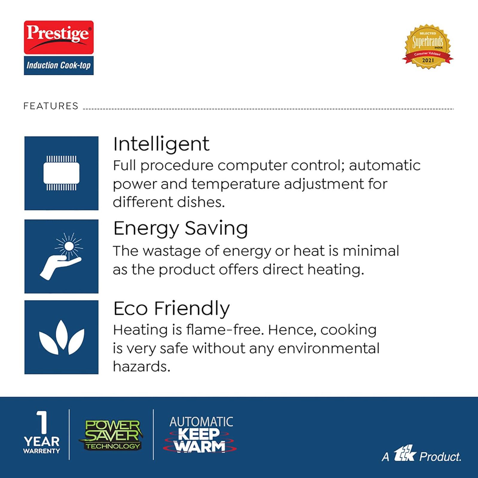 Prestige PIC 20 WIZ 1600W Induction Cooktop with 7 Preset Menus Prestige PIC 20 WIZ 1600W Induction Cooktop with 7 Preset Menus_7