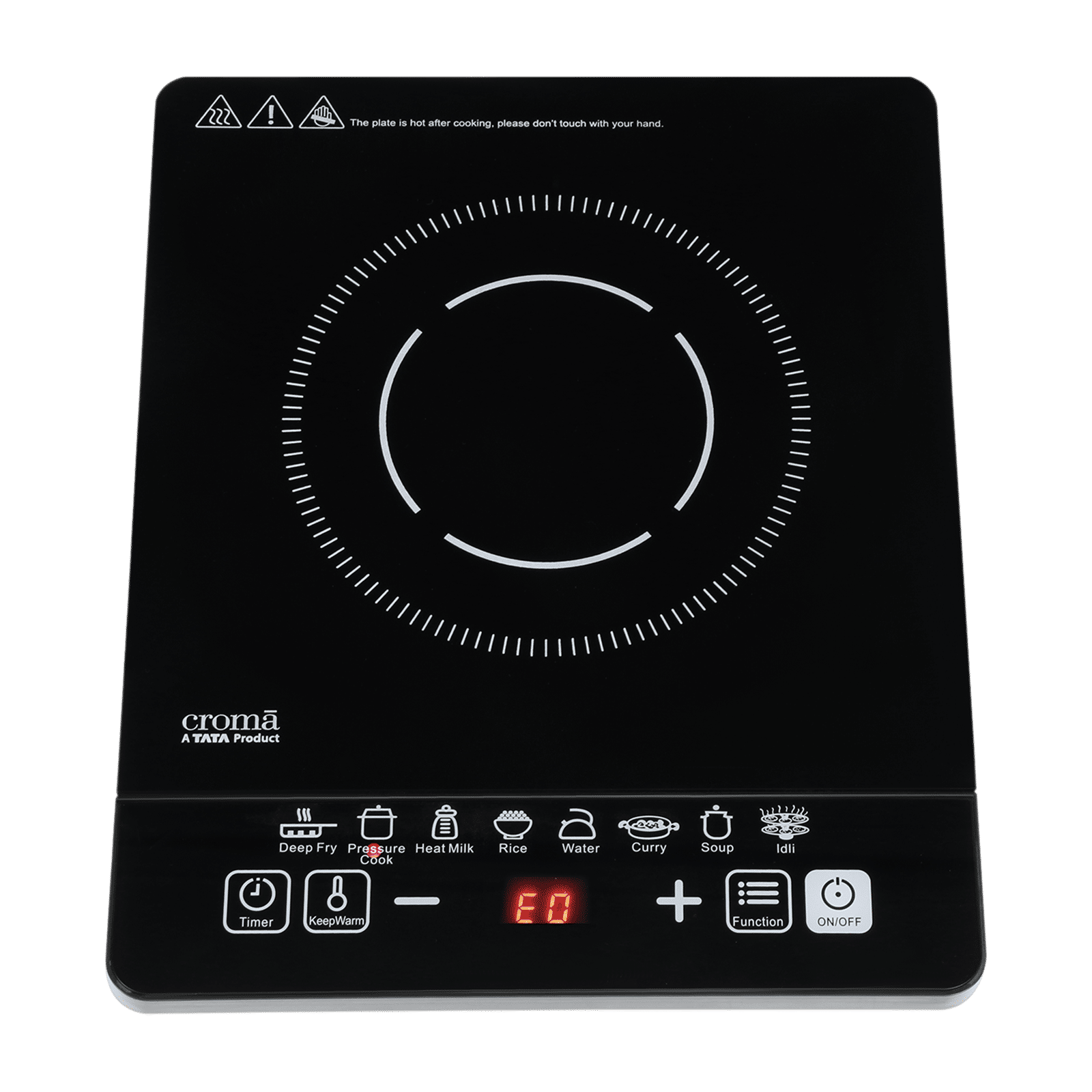 Croma 1600W Single Induction Cooktop with 8 Preset Menu Croma 1600W Single Induction Cooktop with 8 Preset Menu_1