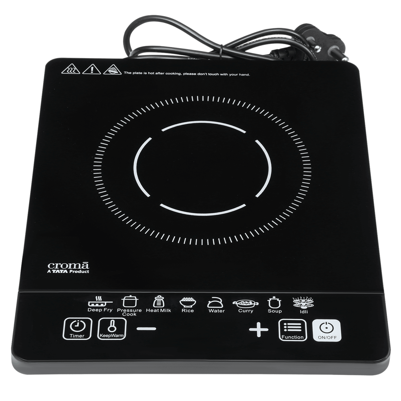 Croma 1600W Single Induction Cooktop with 8 Preset Menu Croma 1600W Single Induction Cooktop with 8 Preset Menu_8